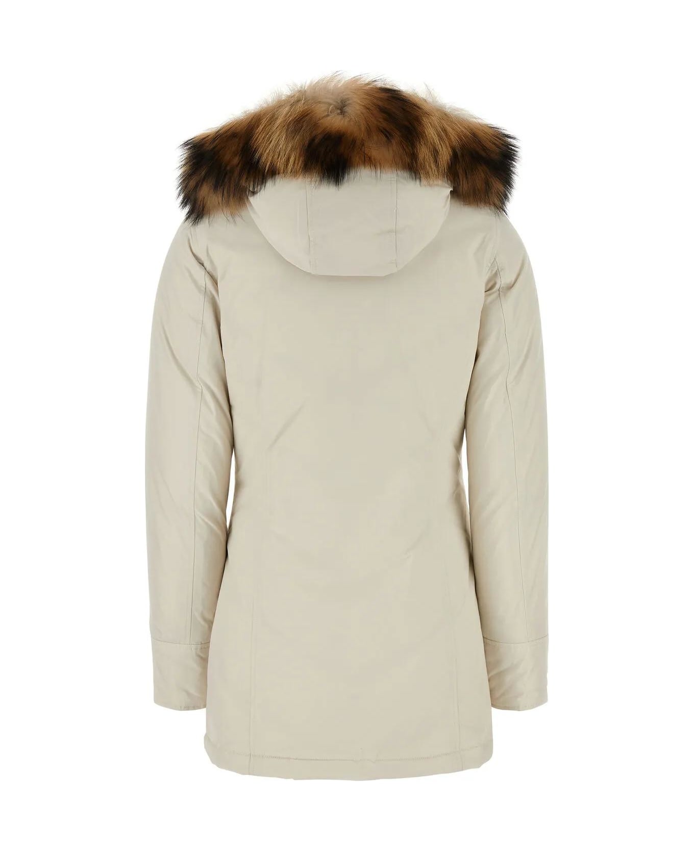 Woolrich Ivory Polyester Luxury Arctic Down Jacket - Milky Cream