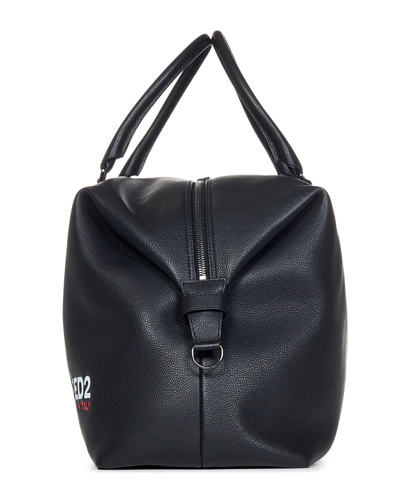 Dsquared2 Leather Holdall Bag - Black