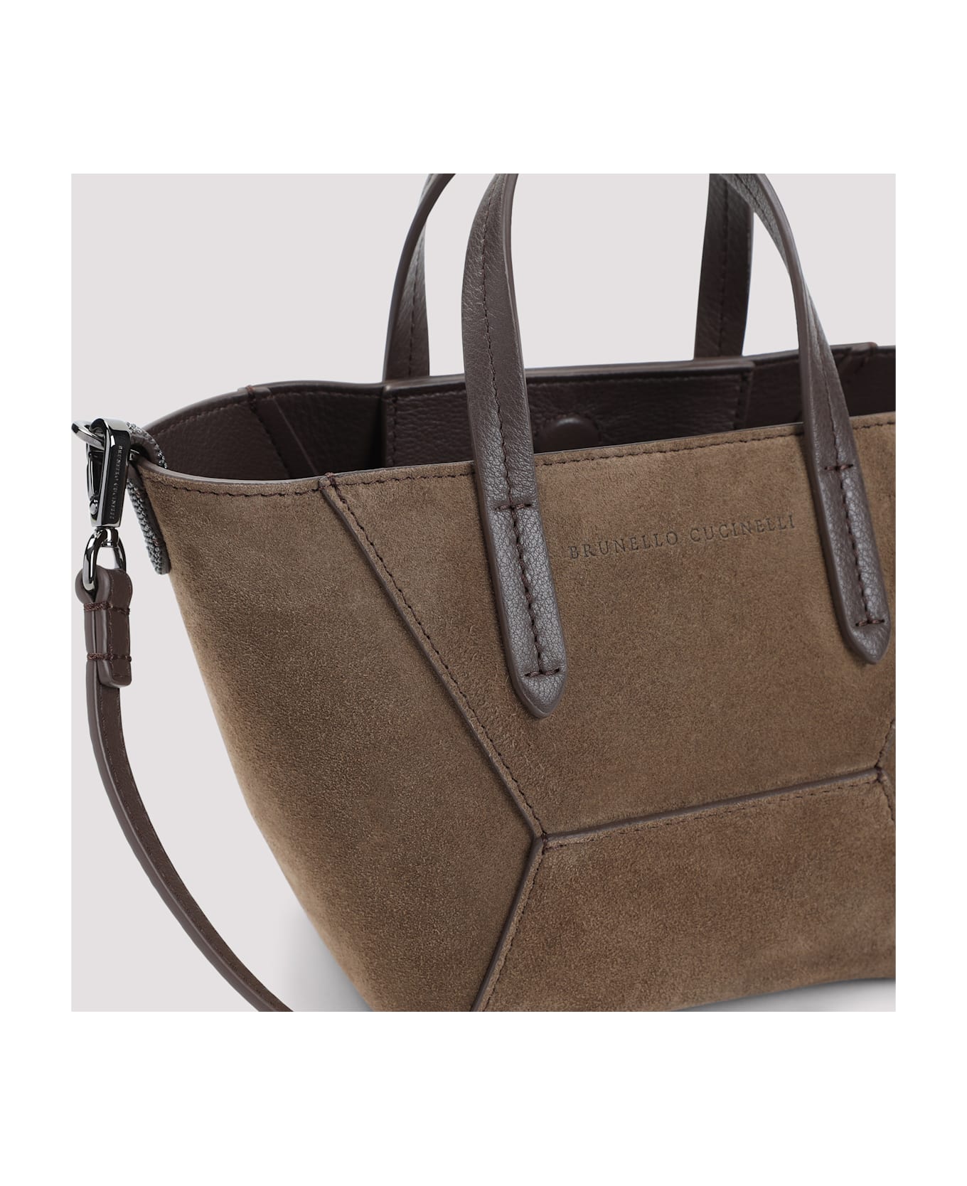 Brunello Cucinelli Suede Duomini Bag - Torba