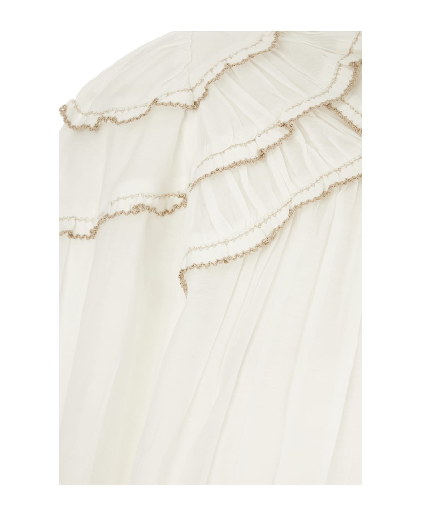 Marant Étoile White Cotton Blend Blouse - white