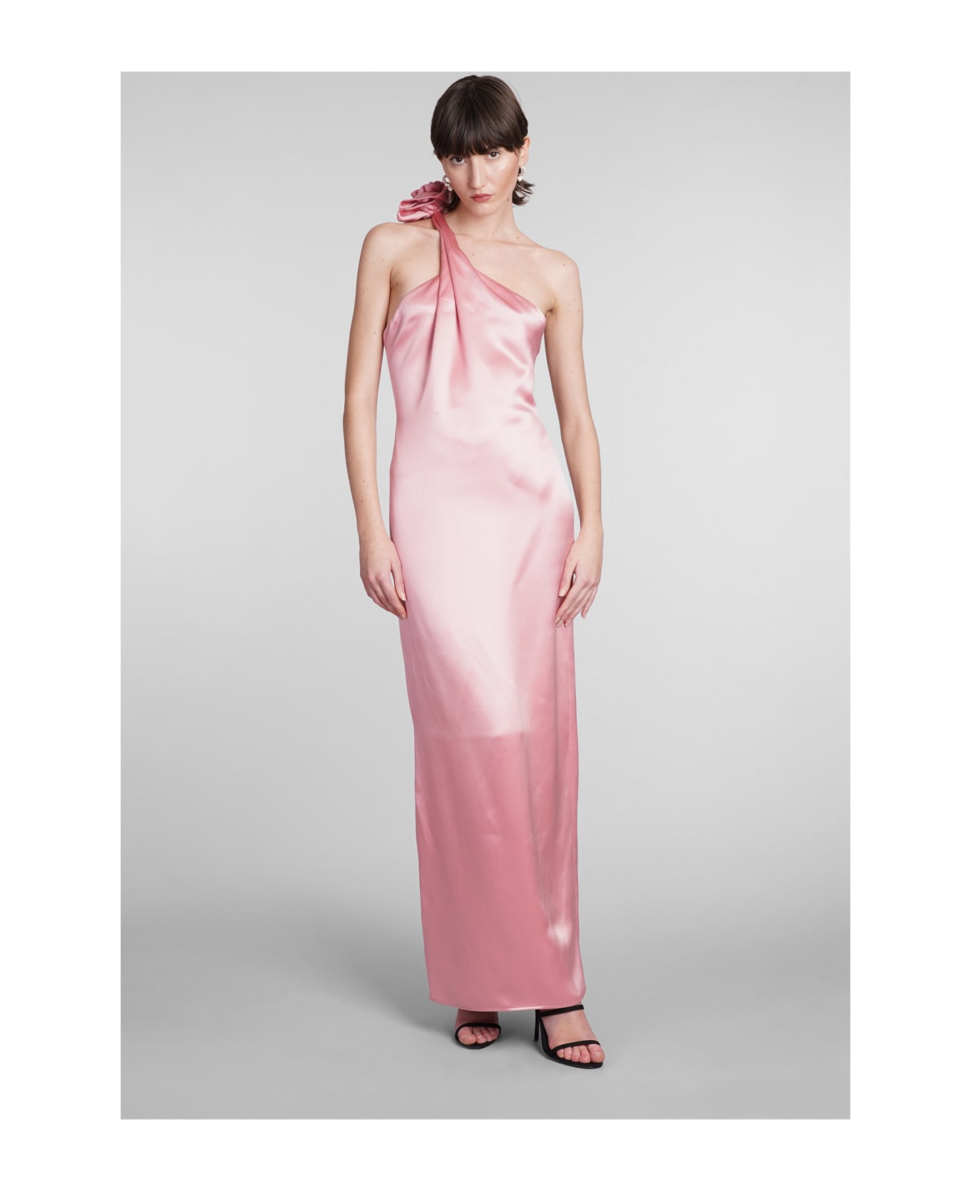 Magda Butrym Dress In Rose-pink Silk - rose-pink