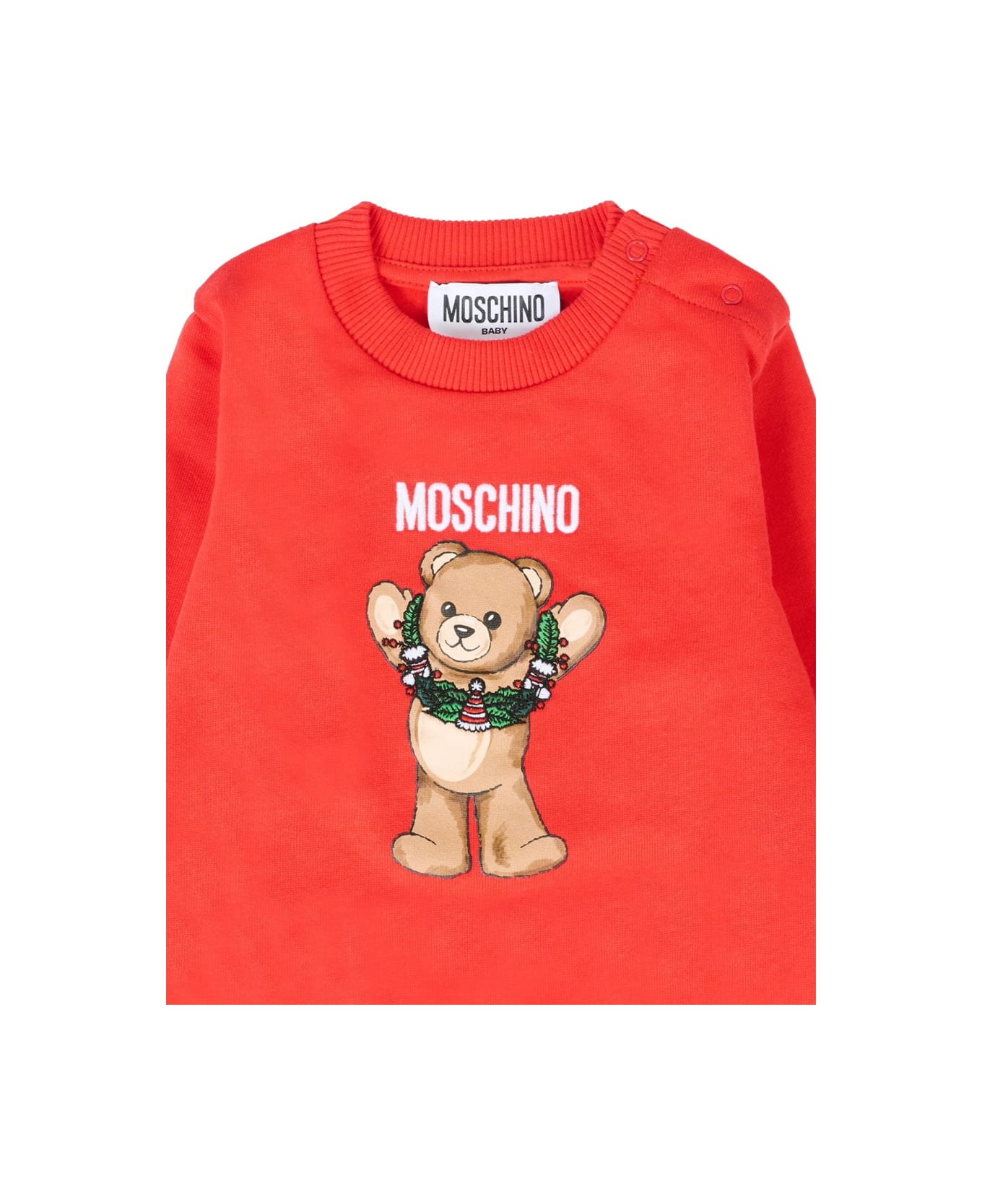 Moschino Jersey With Logo - RED