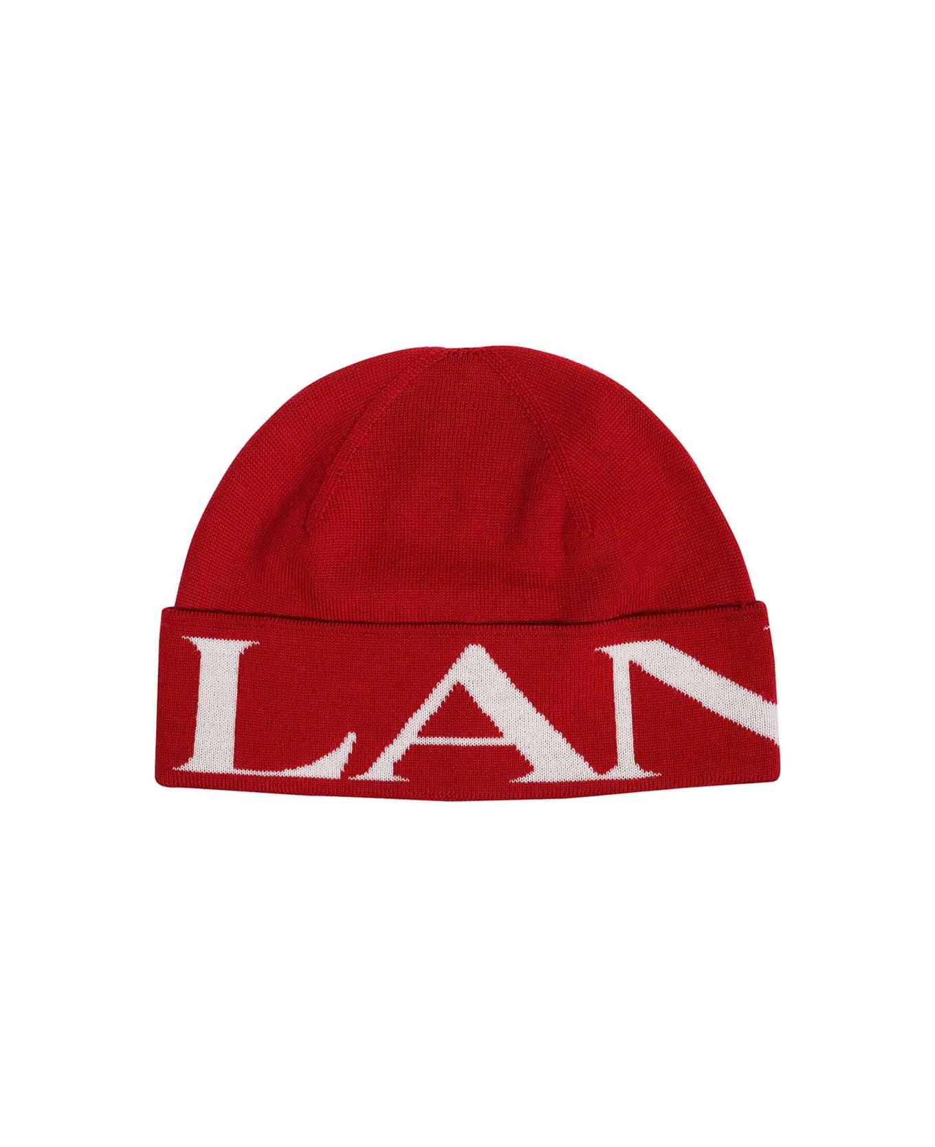 Lanvin Wool Hat - red