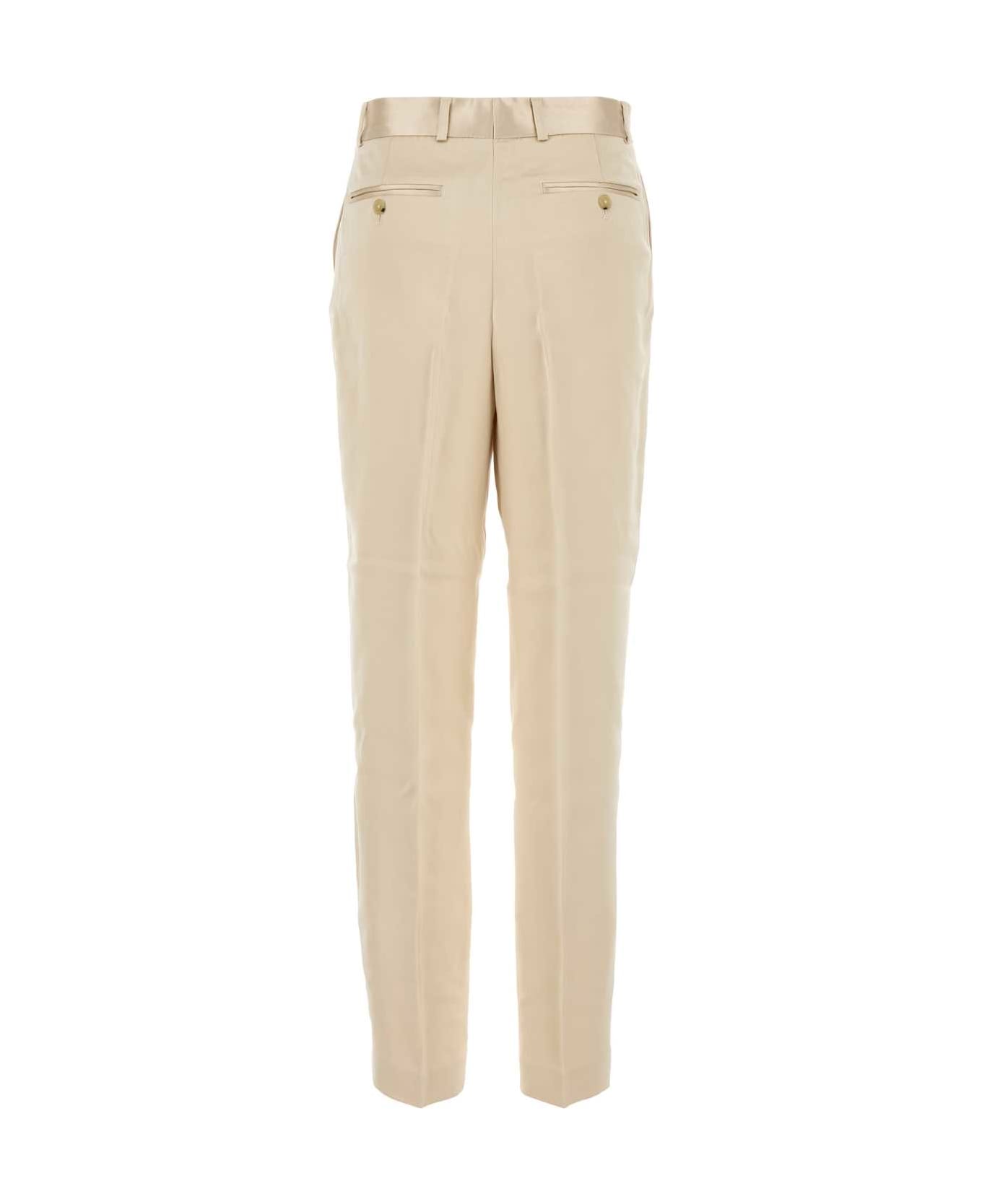 Totême Sand Satin Pant - ECRU