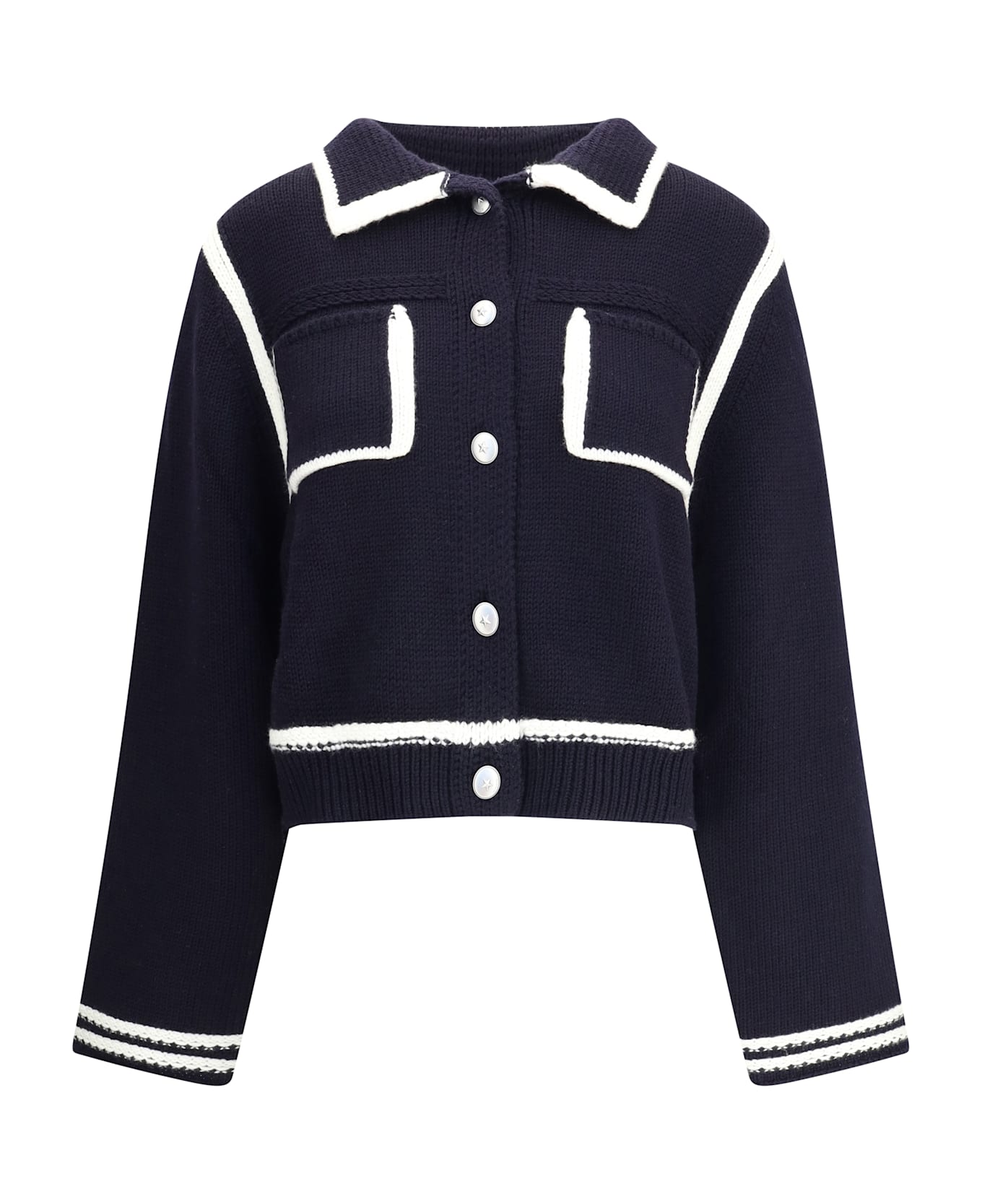 Pinko Cardigan With Contrasting Profiles