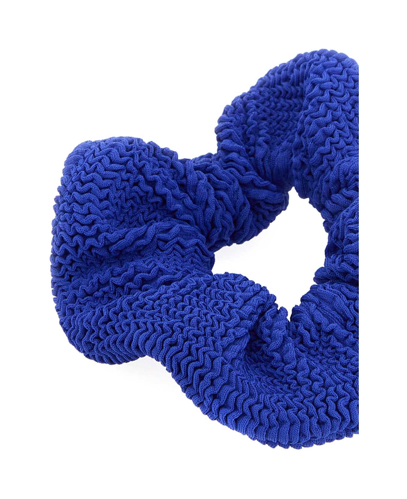 Hunza G Electric Blue Fabric Scrunchie - ROYALBLUE ヘアアクセサリー
