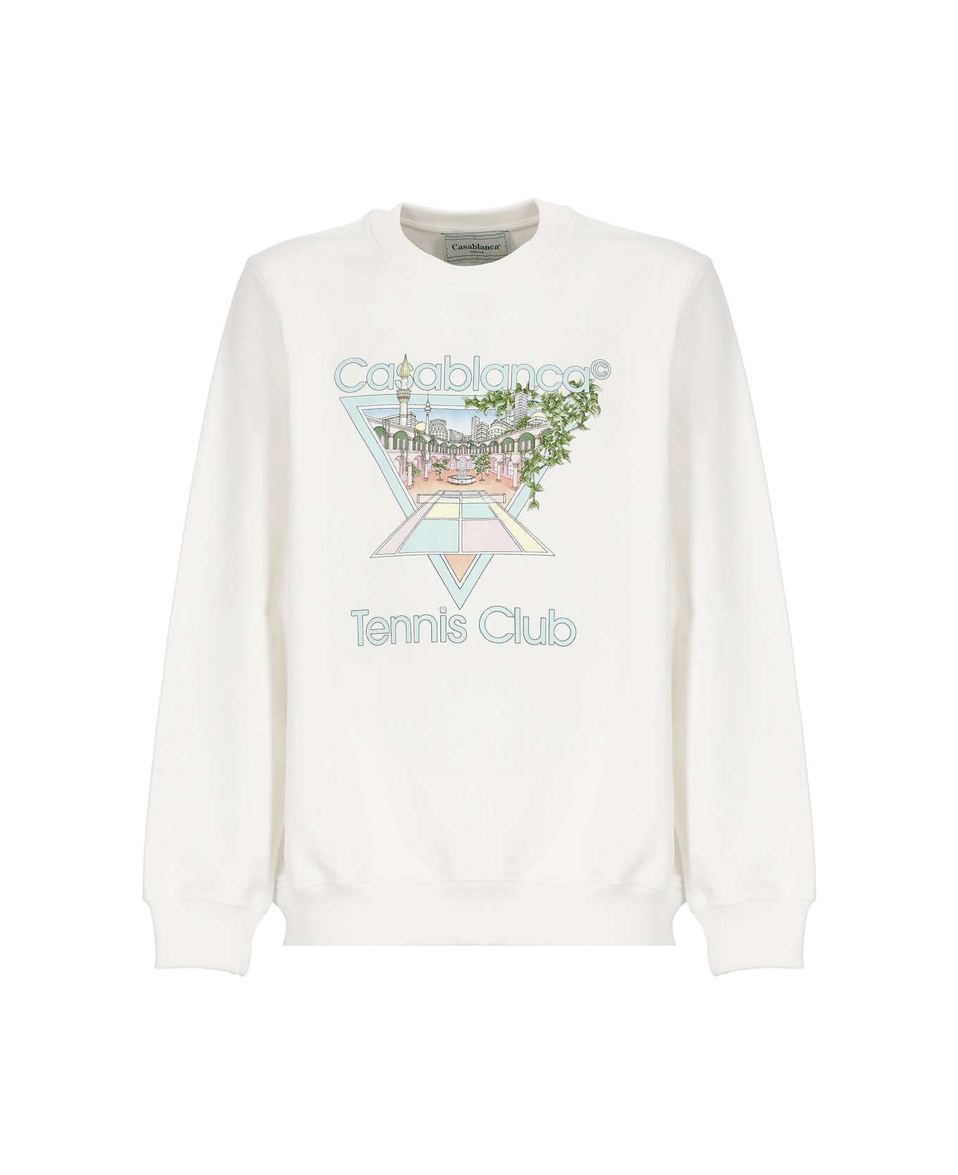 Casablanca Tennis Club Icon Sweatshirt - White