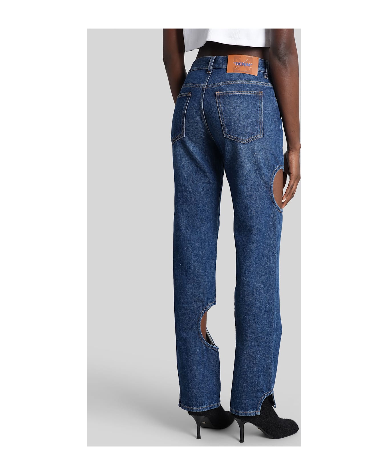 Off-White Jeans In Blue Cotton - blue