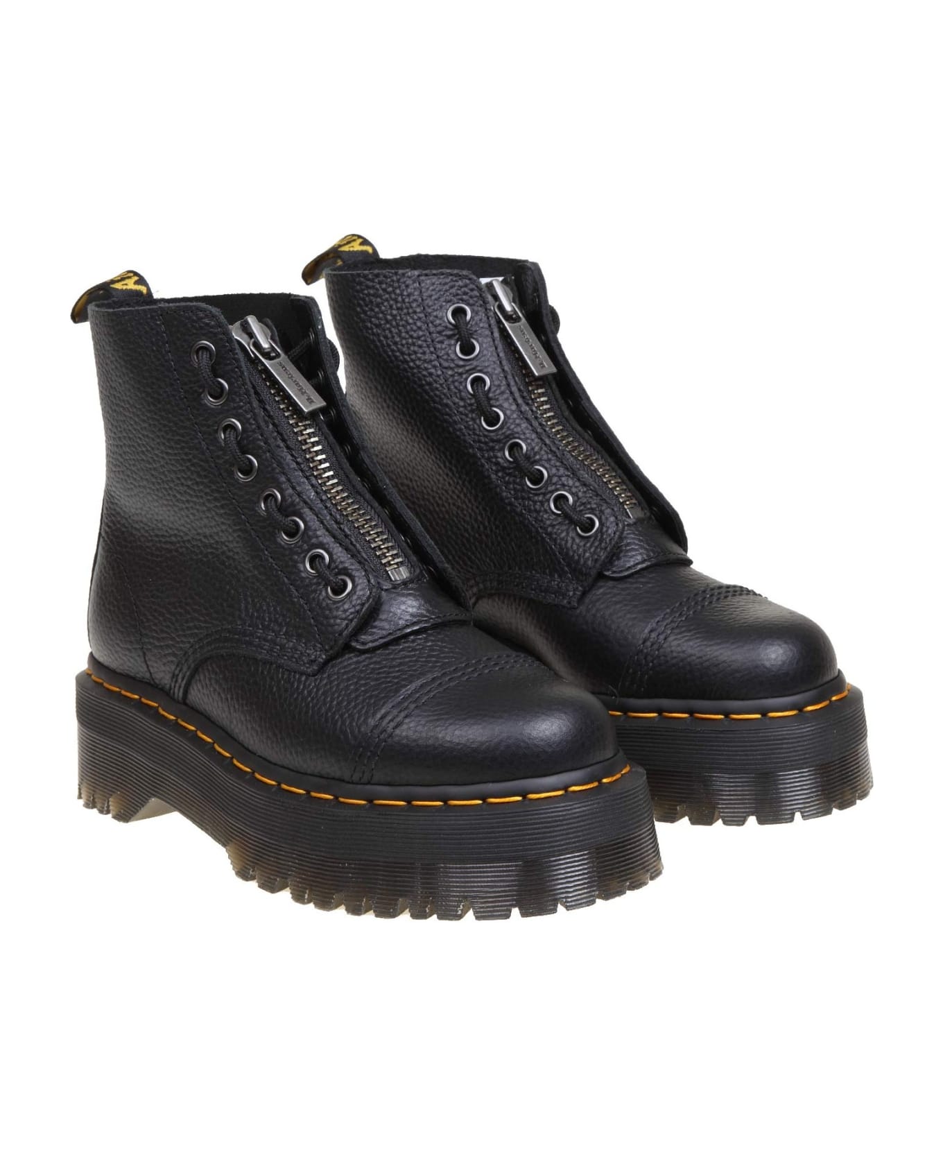 Dr. Martens Dr.martens Sinclair Boots In Black Leather - Black