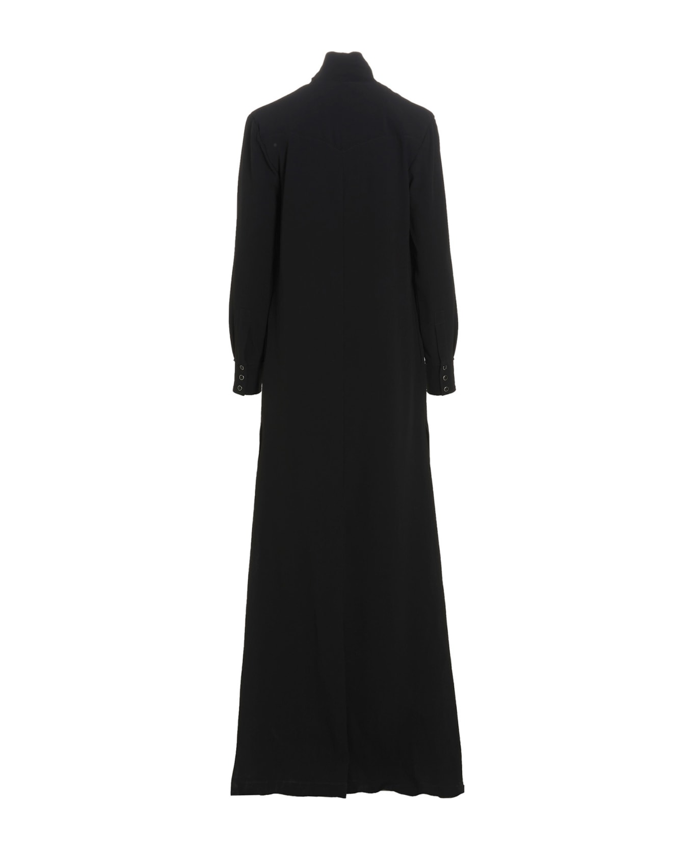 Capasa Long Bow Dress - Black  