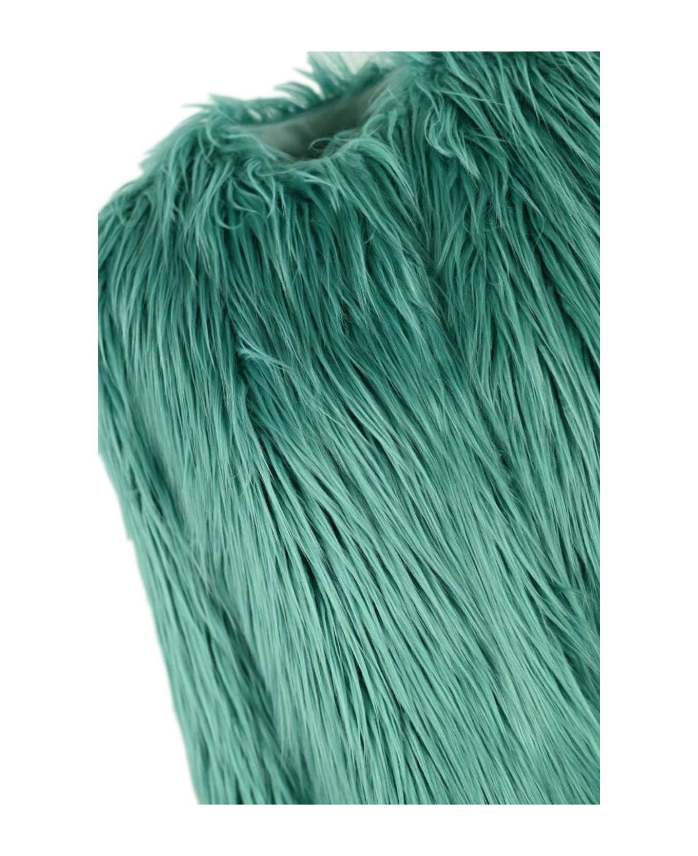 TwinSet Caban In Faux Fur - Bristol blue