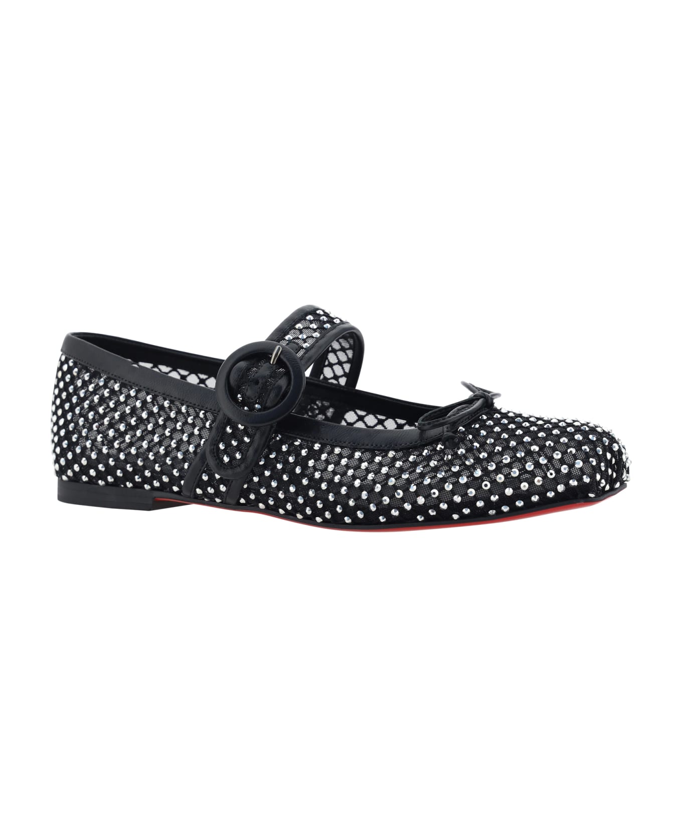 Christian Louboutin Mamastrapitina Ballerinas - Black-cry/lin Black