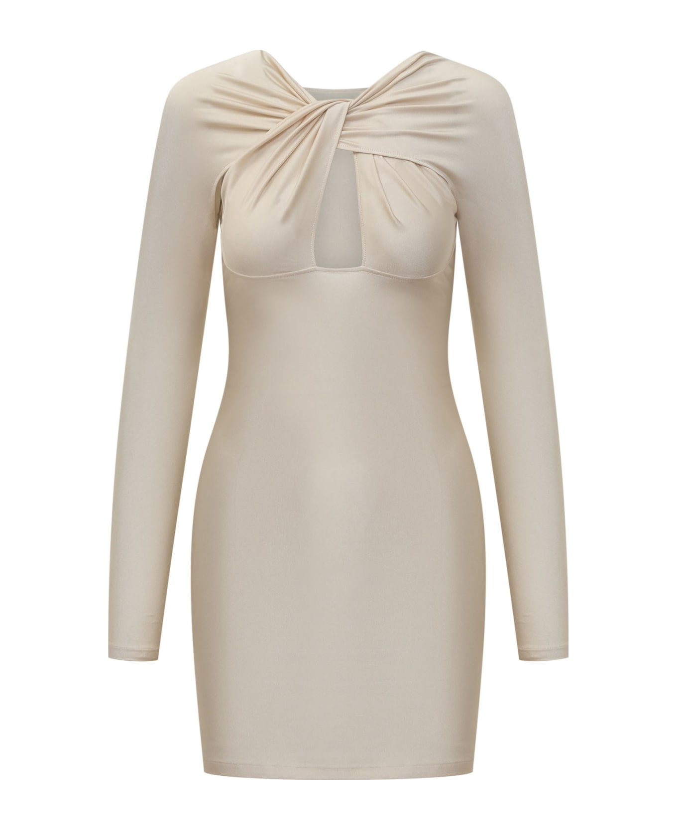 Coperni Dress With Knot - BEIGE MACADAMIA