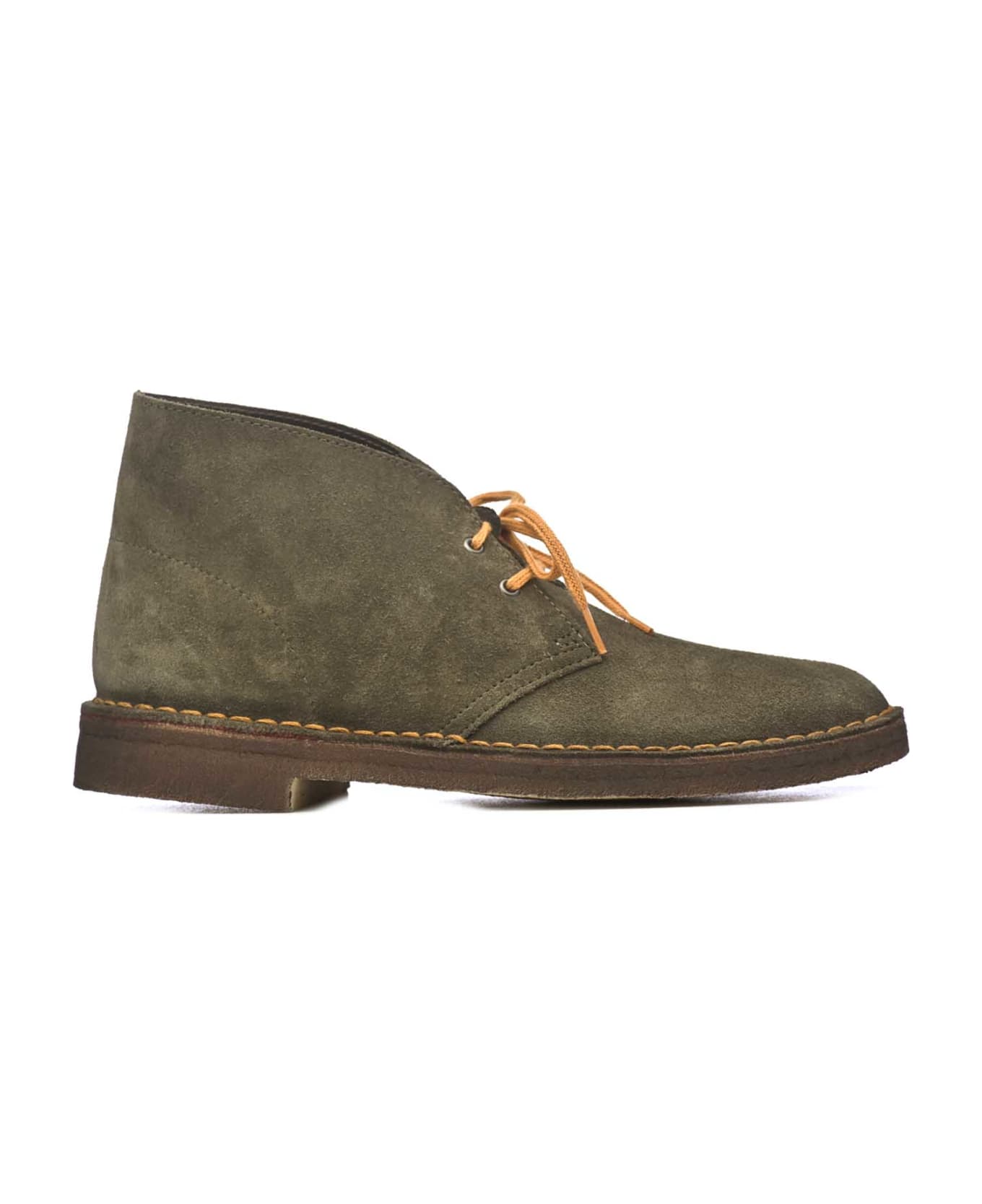 Clarks Tobacco Suede Desert Boots - TABACCO