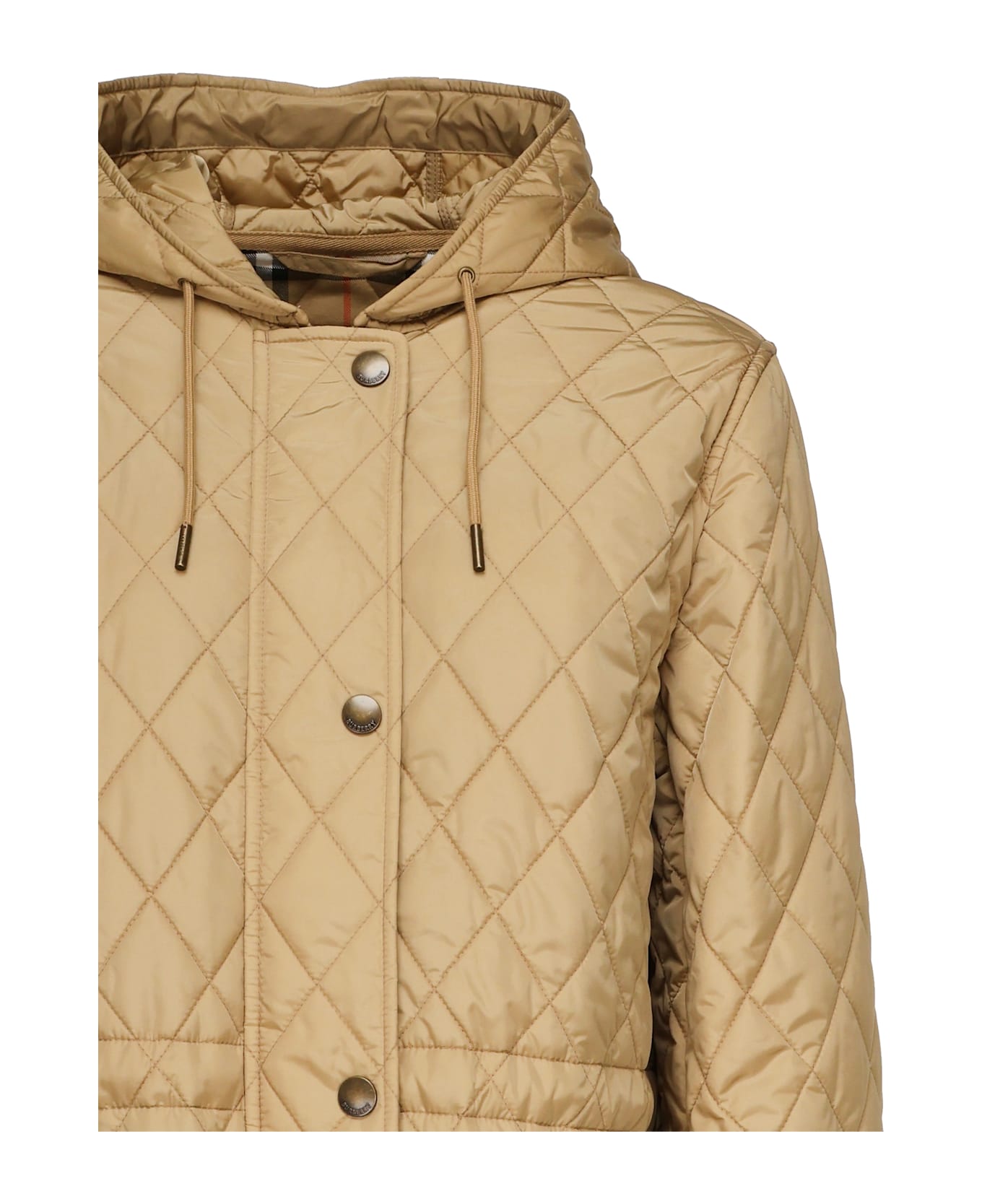 Burberry Quilted Nylon Parka - Beige