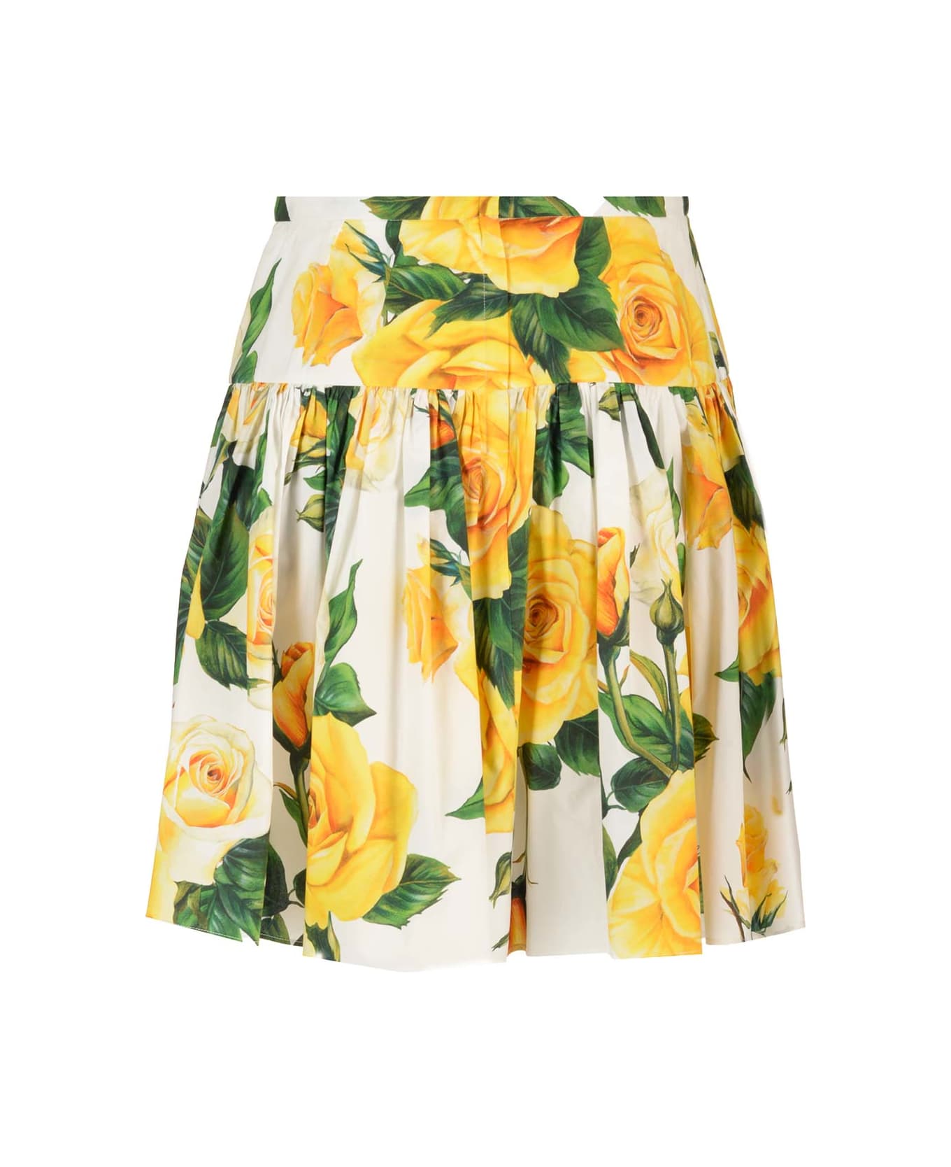 Dolce & Gabbana Roses Mini Skirt - Vo Rose Gialle スカート