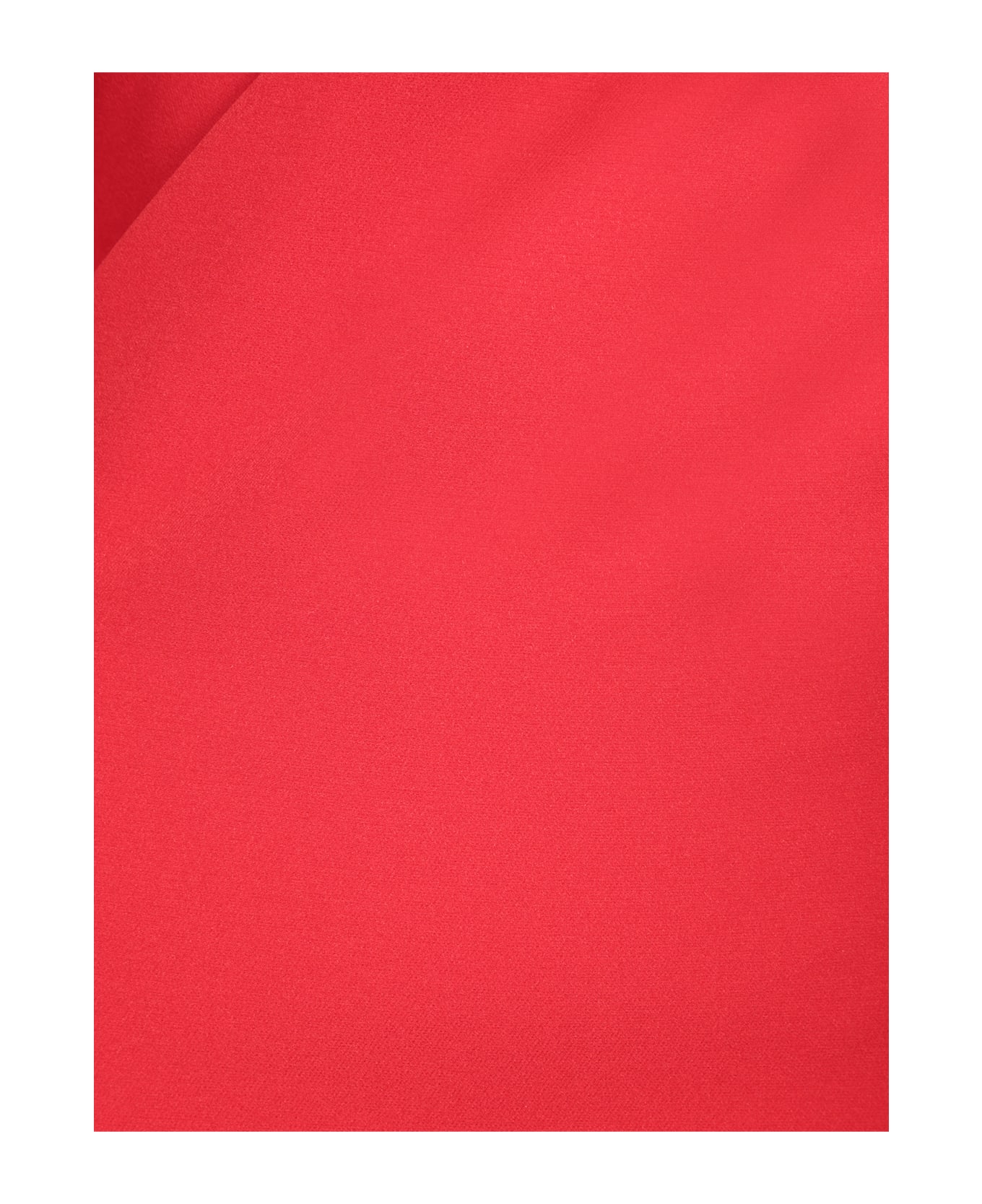J.W. Anderson V-neck Ruched Midi Dress - BRIGHT RED