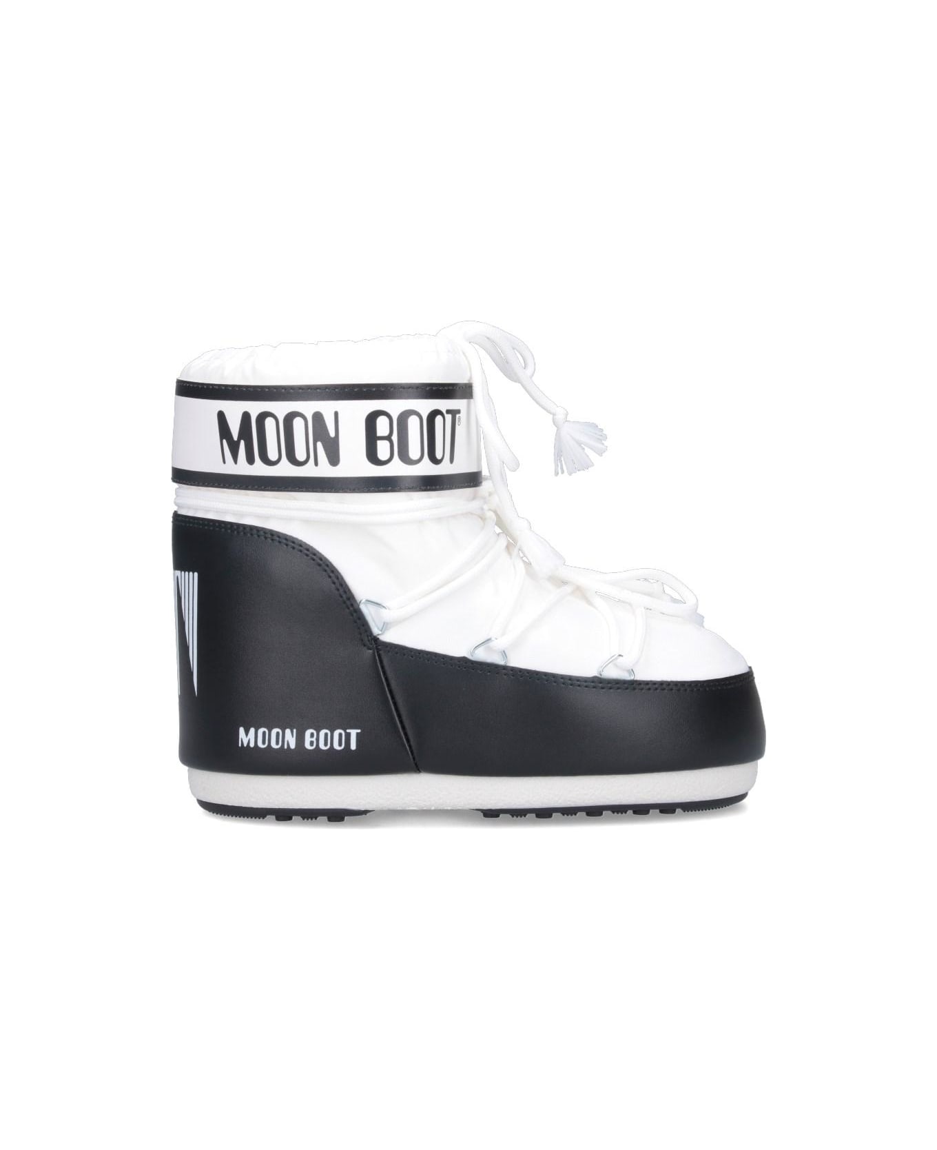 Moon Boot 
icon Low
 Padded Ankle Boots - Bianco