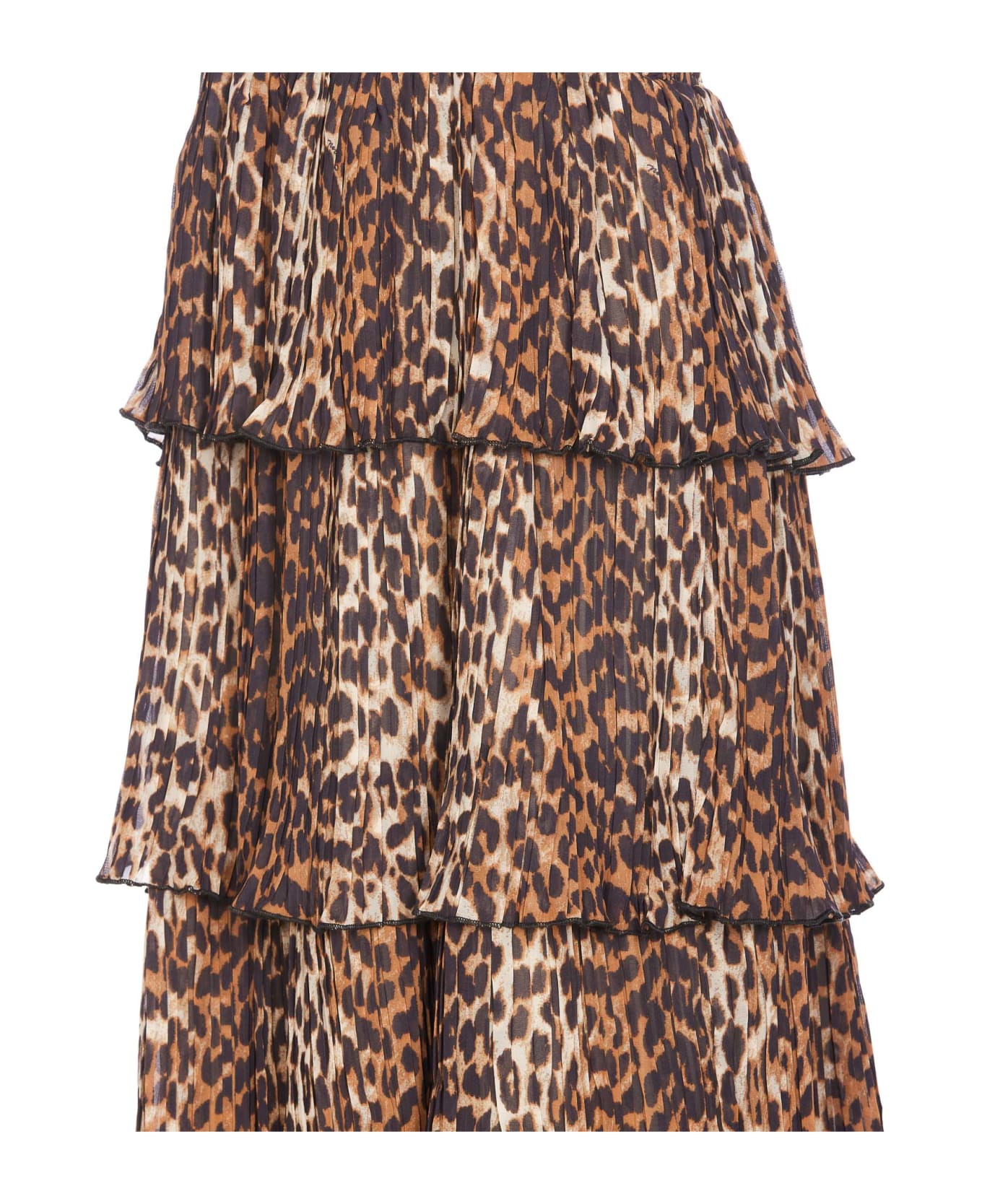 Ganni Leopard Print Midi Dress ワンピース＆ドレス
