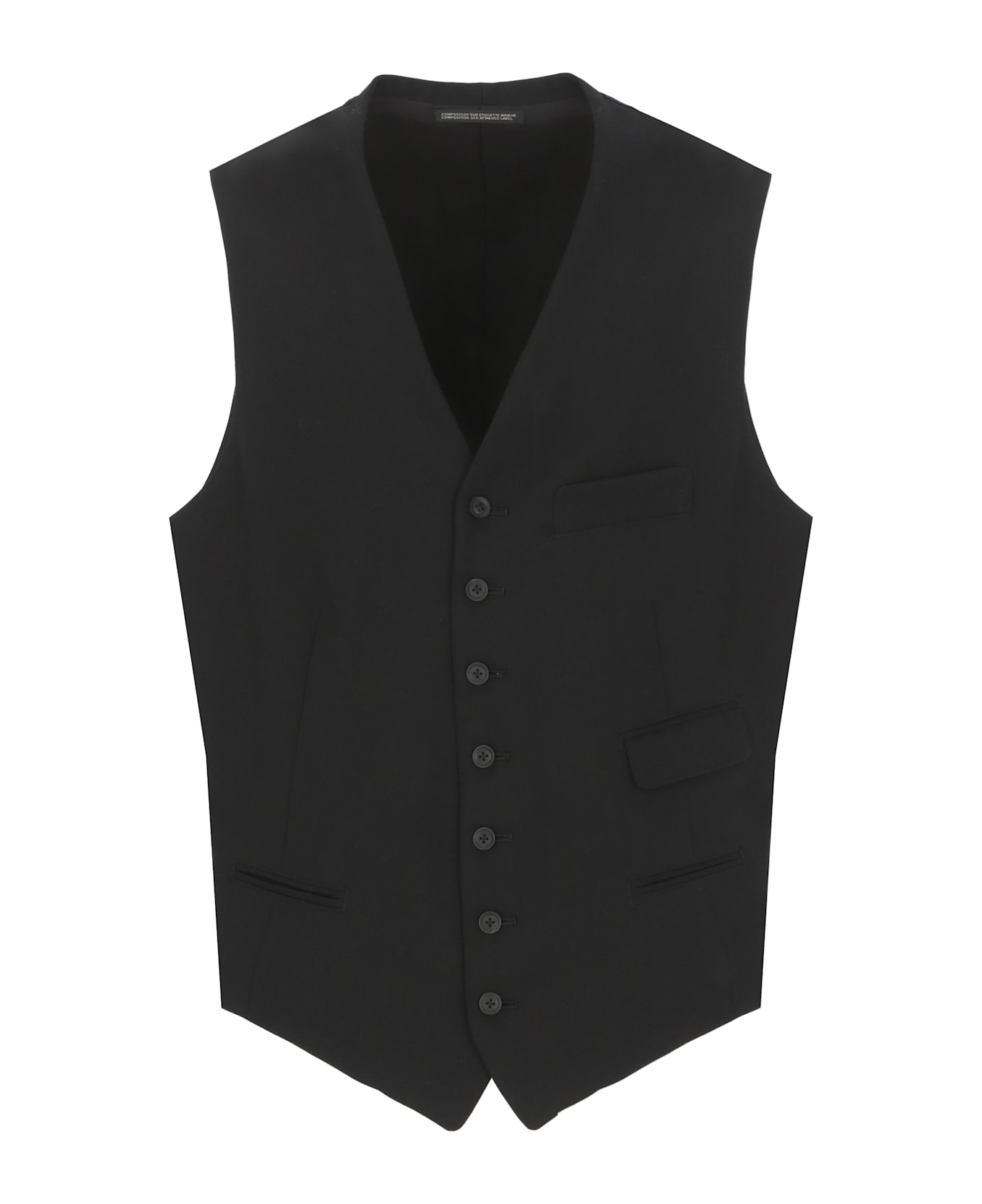 Yohji Yamamoto Wool Vest - Black