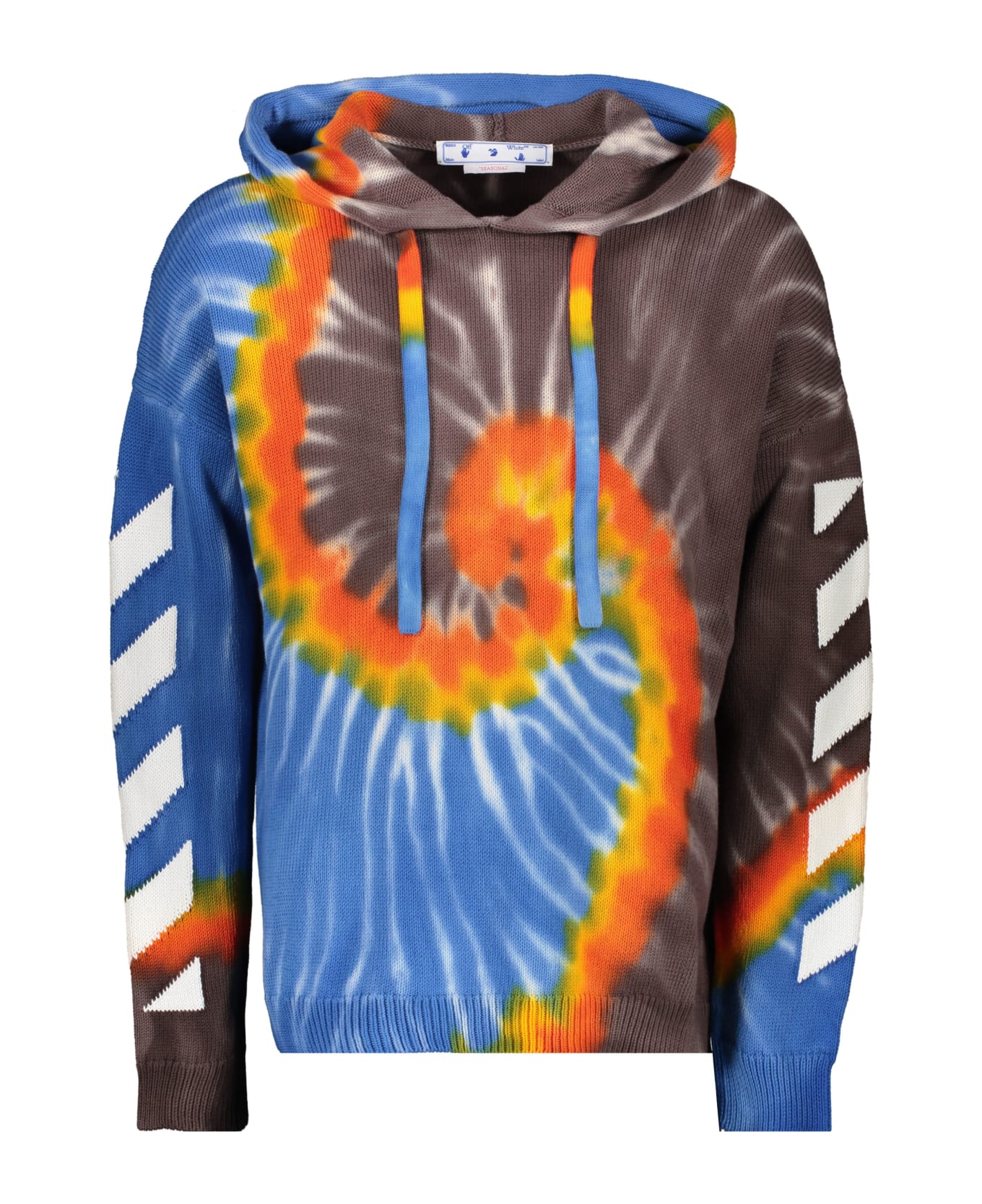 Off-White Knitted Hoodie - Multicolor フリース