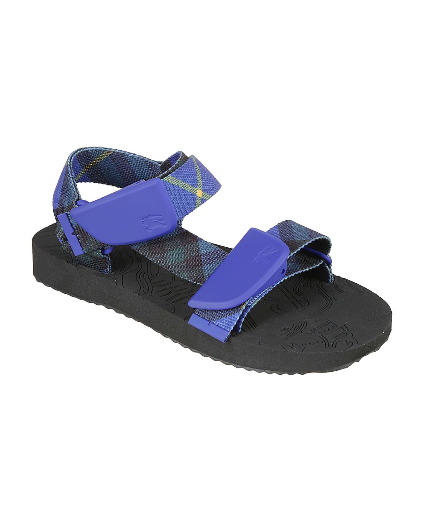 Burberry Thick Platform Sandals - Bright Navy