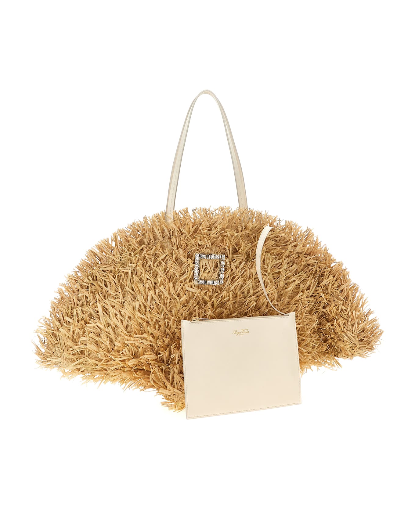 Roger Vivier 
tres Vivier Panier Large
 Shopping Bag - Beige