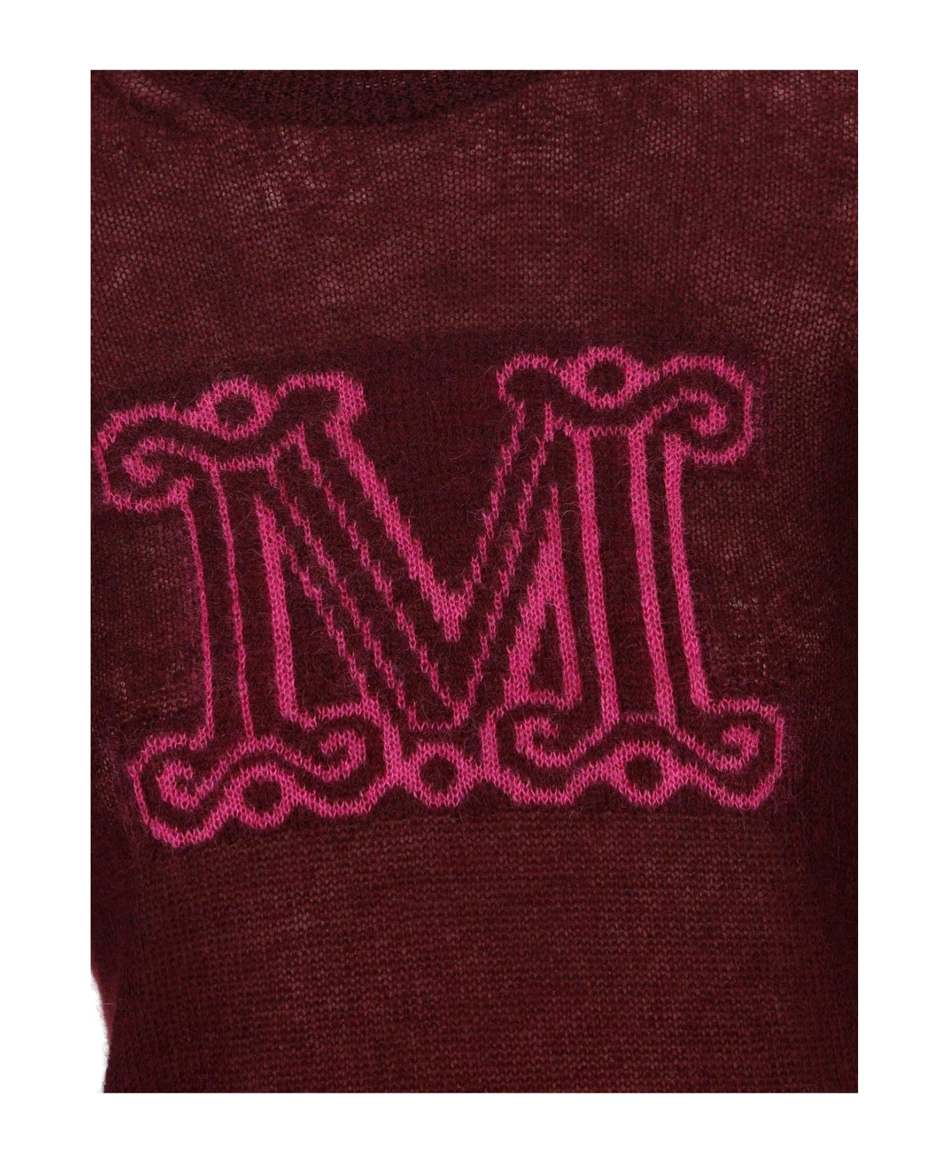 Max Mara Logo Intarsia Crewneck Sweater