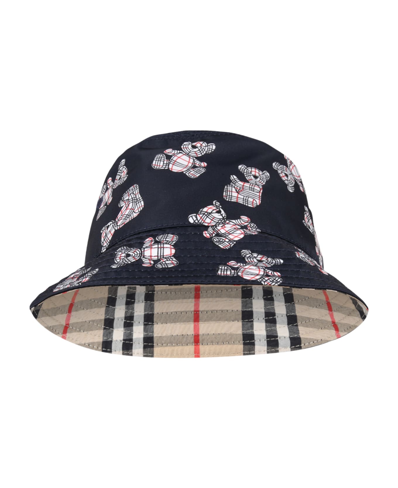 Burberry Reversible Cloche For Kids - Blue