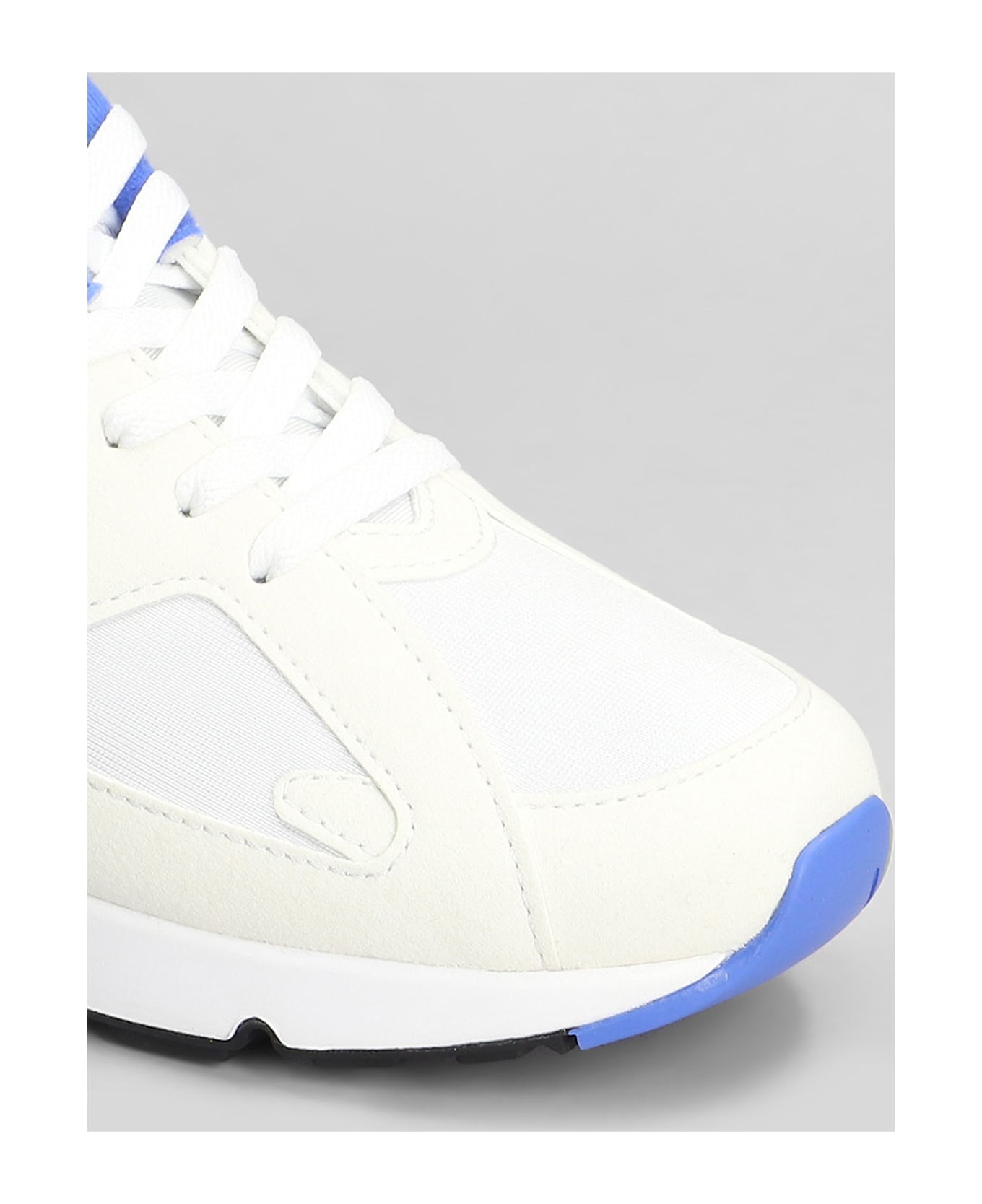 Nike Air 180 Sneakers In White Leather And Fabric - white