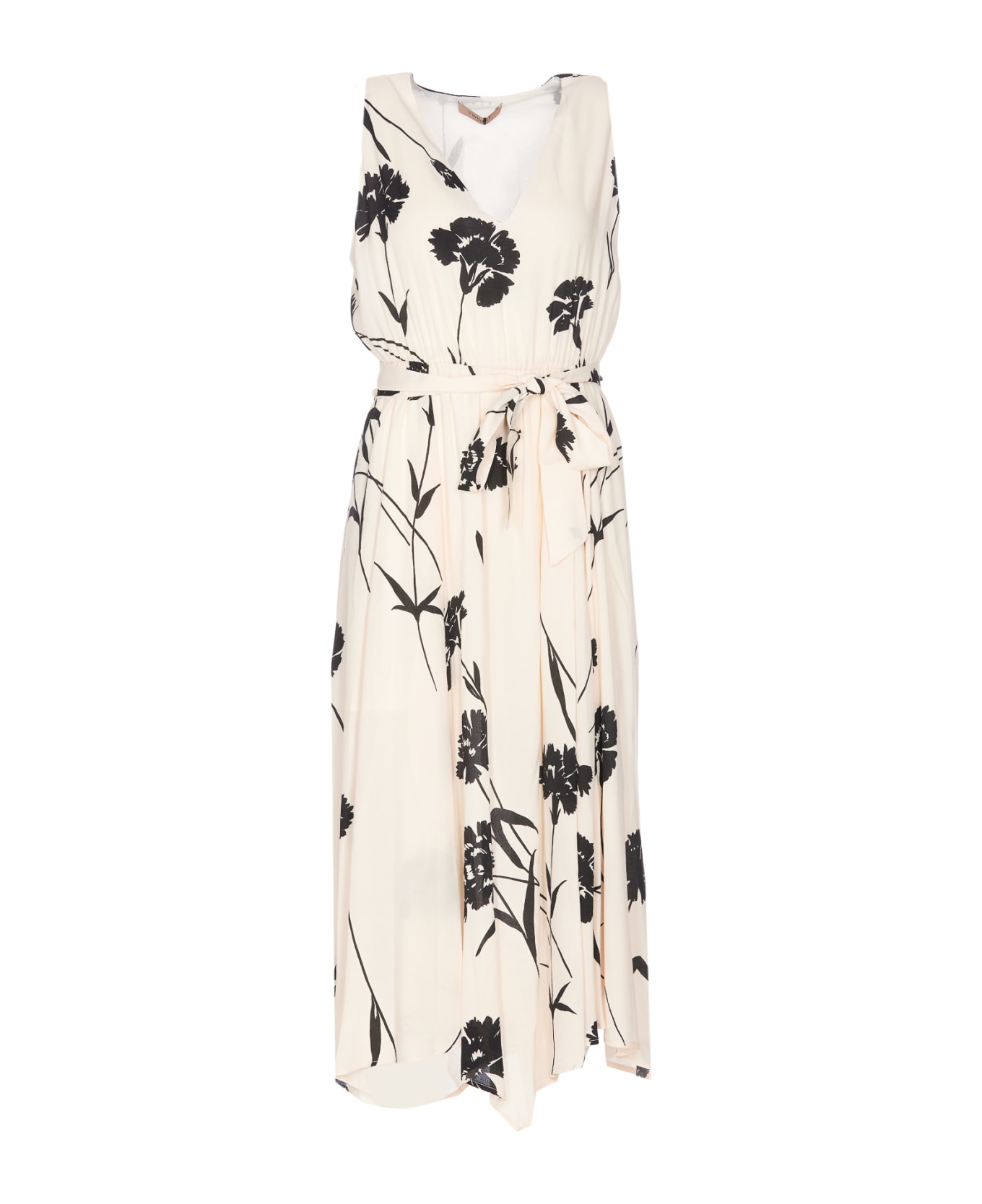 TwinSet Floral Print Dress - White ワンピース＆ドレス