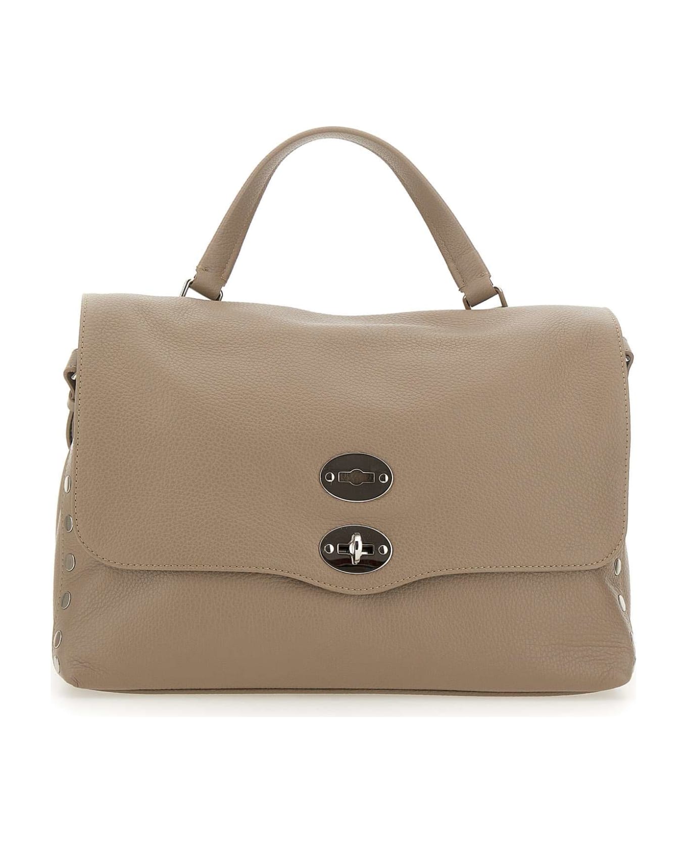 Zanellato Leather Handbag "postina Daily Medium" - GREY