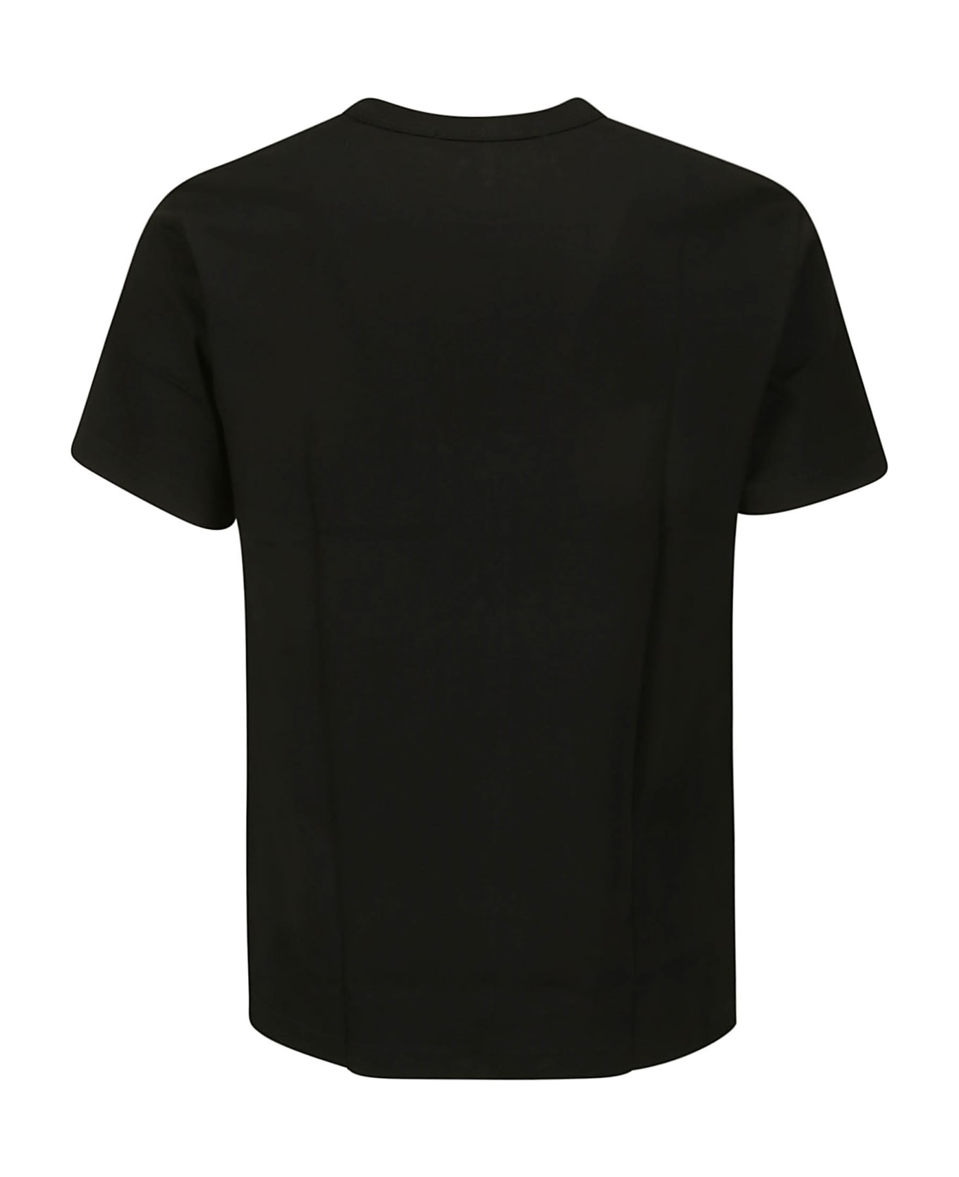 Comme des Garçons Shirt Cotton Jersey Plain With Printed Cdg Shirt L - BLACK