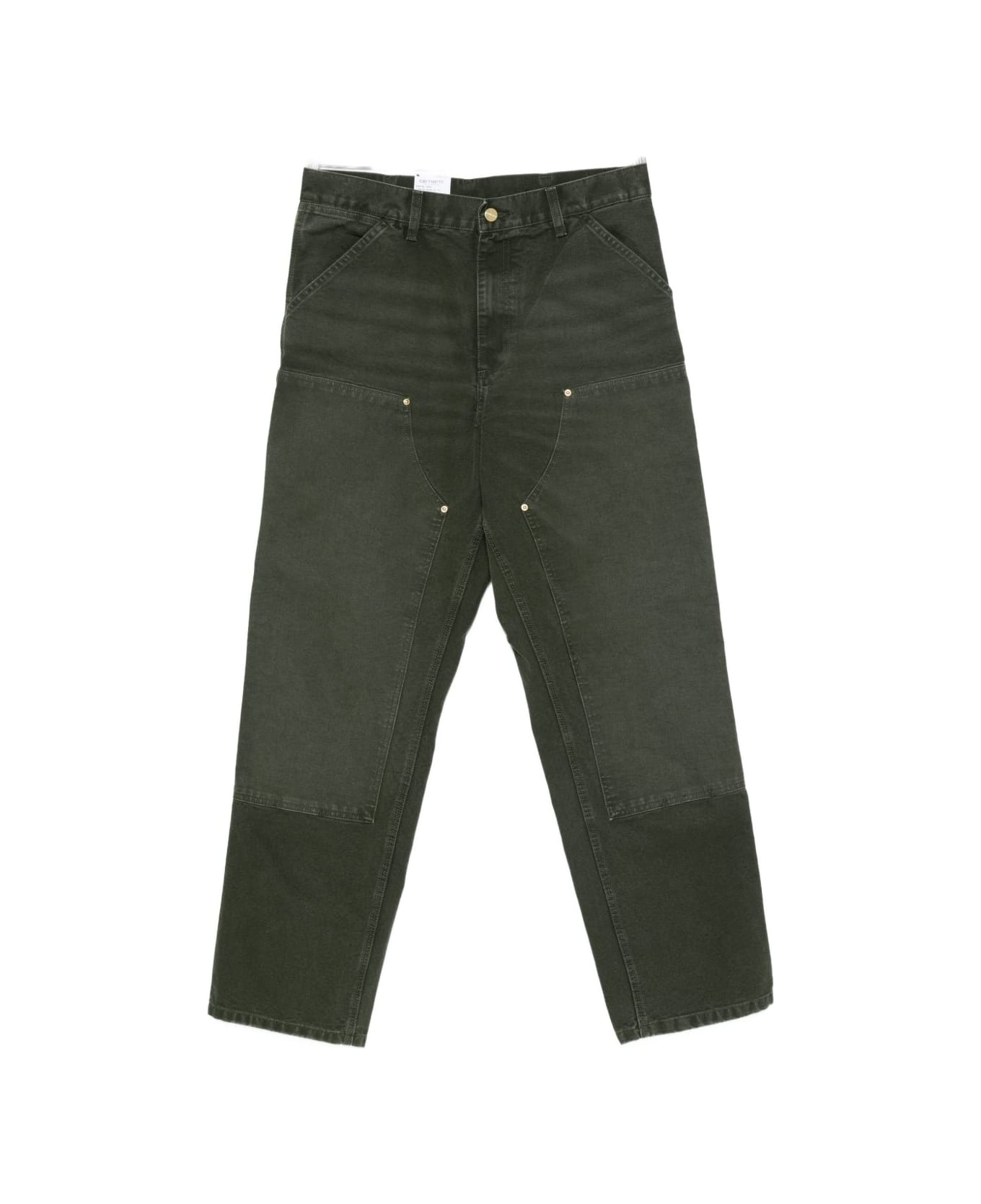 Carhartt WIP Double Knee Organic Cotton Trousers - Green ボトムス