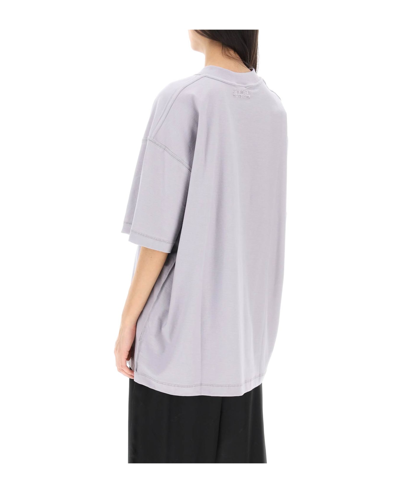 VETEMENTS Oversized Organic Cotton T-shirt - LILAC (Purple)