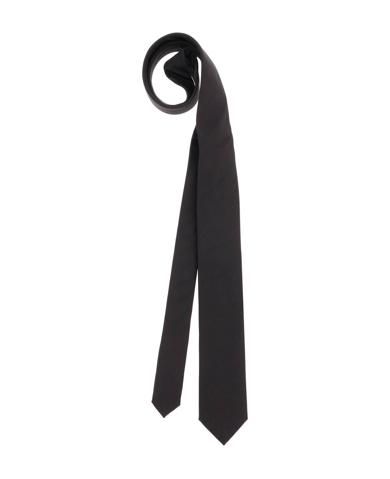 Dolce & Gabbana Black Silk Tie - NERO (Black)