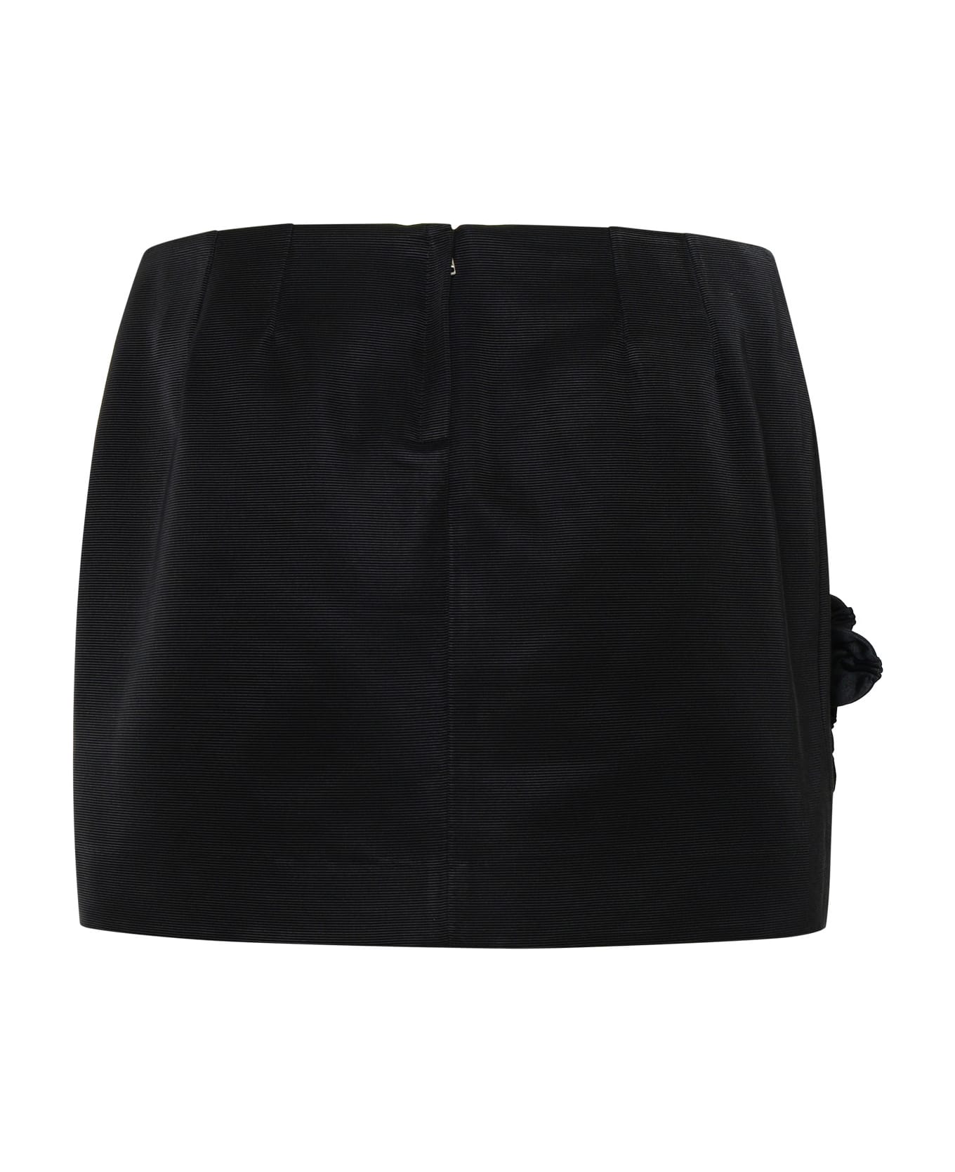 Dolce & Gabbana Black Cotton Blend Miniskirt - Black