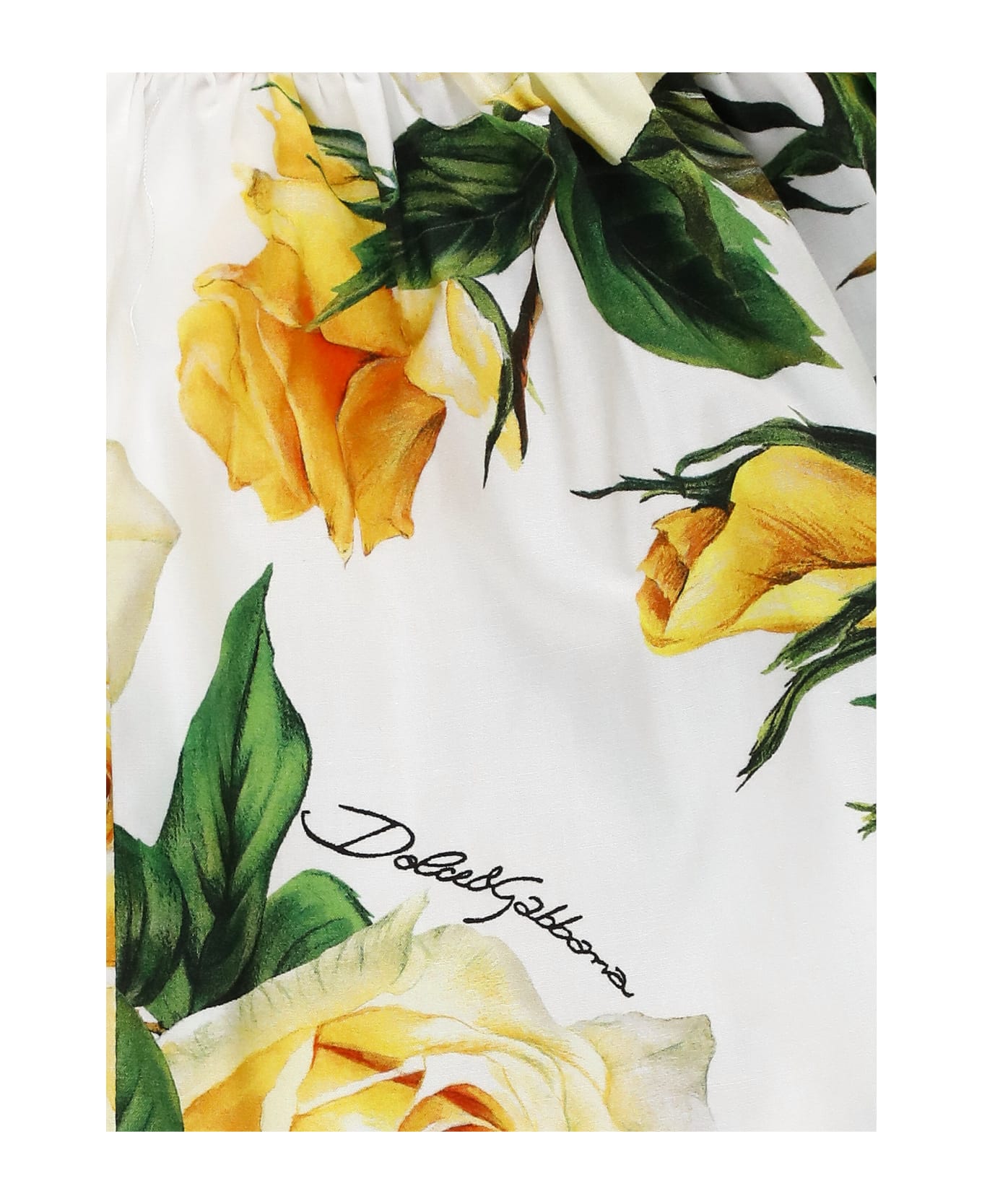 Dolce & Gabbana Flowering Skirt - White