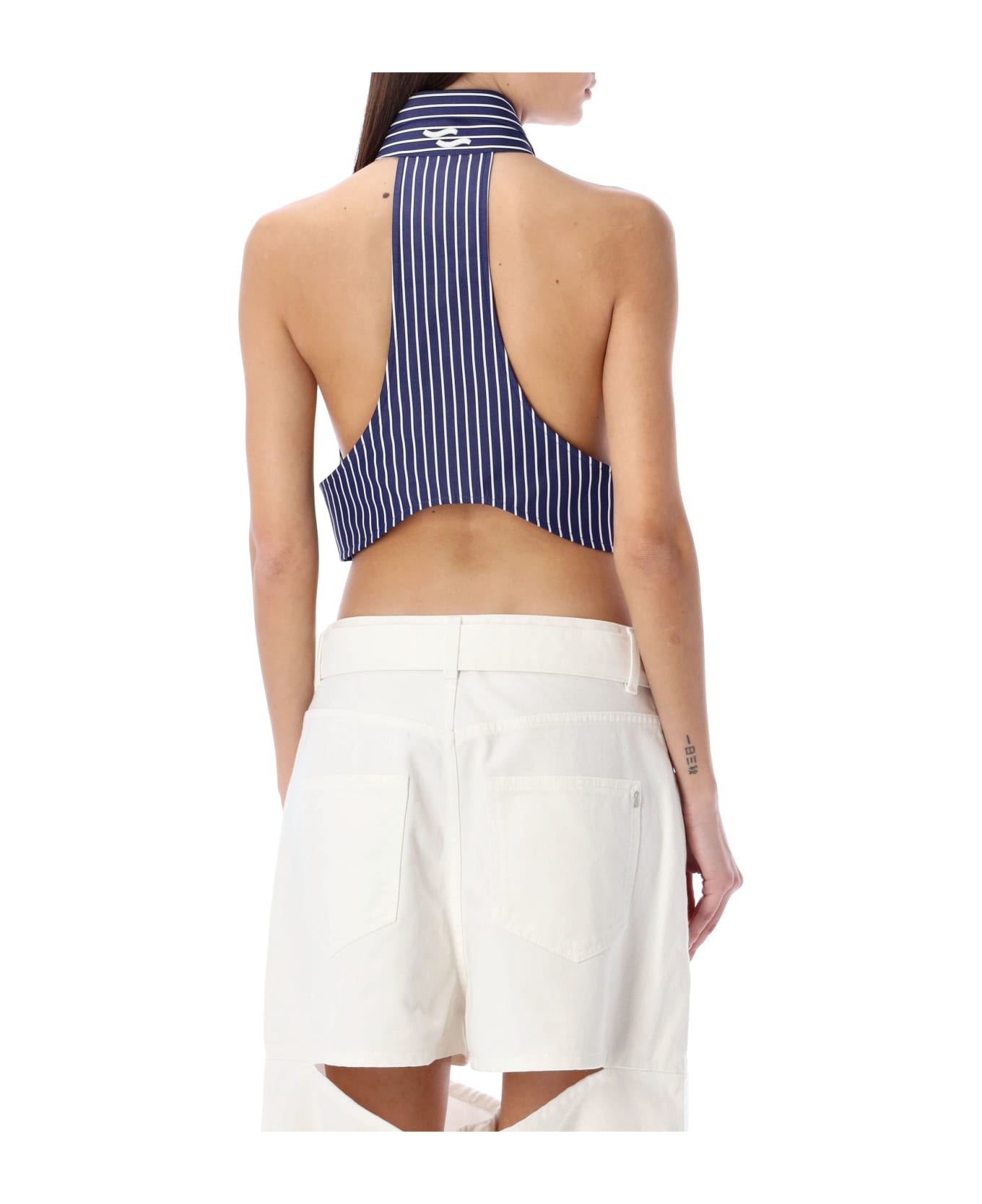 SSHEENA Cute Shirt Top Stripes - LIGHT BLUE STRIPE