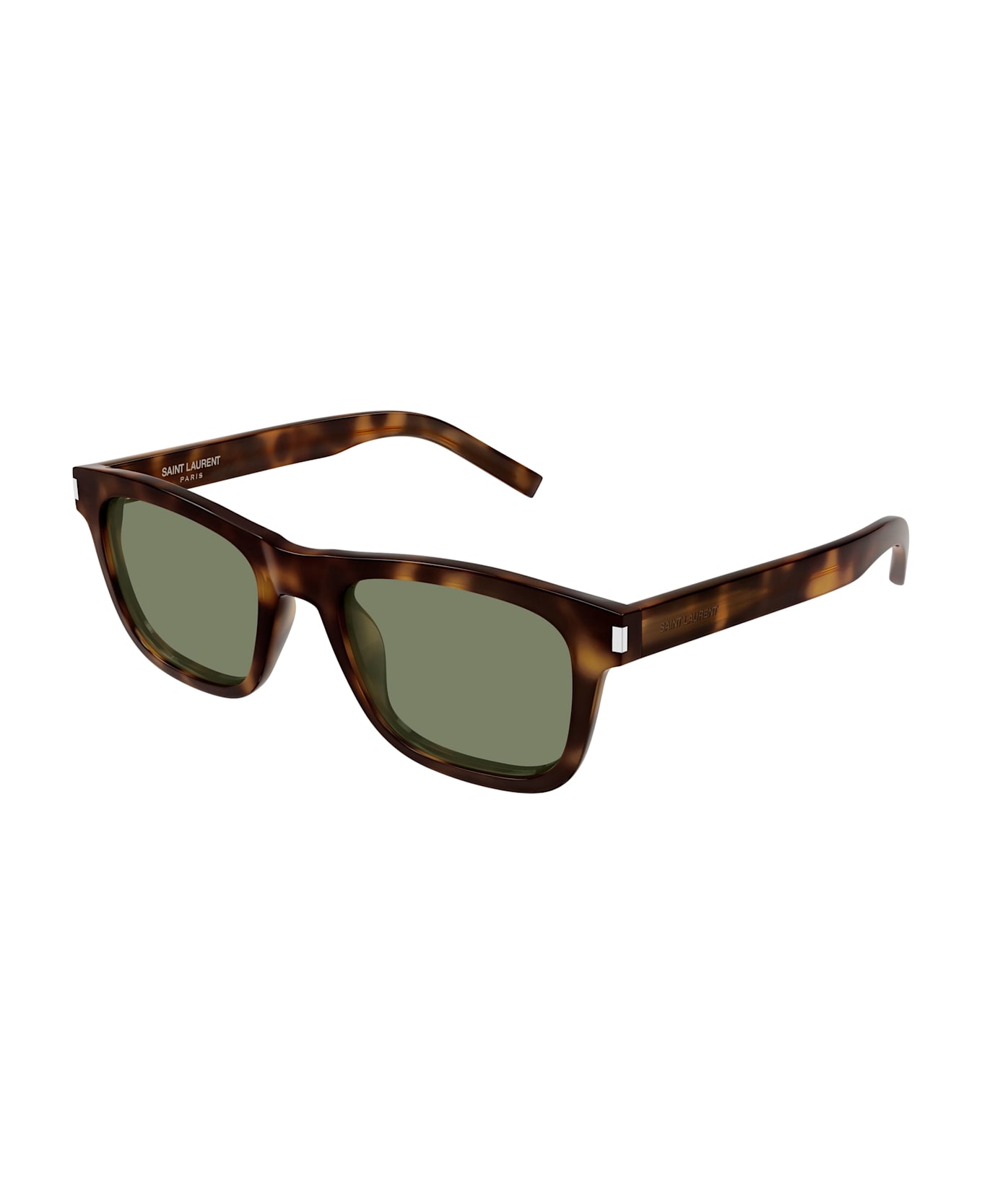 Saint Laurent Sl 819-003 - Havana / Green Lens Sunglasses - Havana