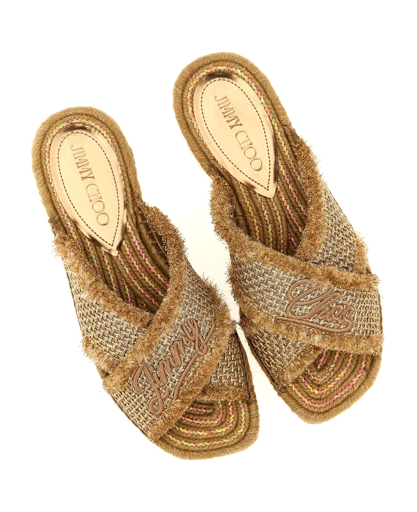 Jimmy Choo 'aciel' Sandals - Gold