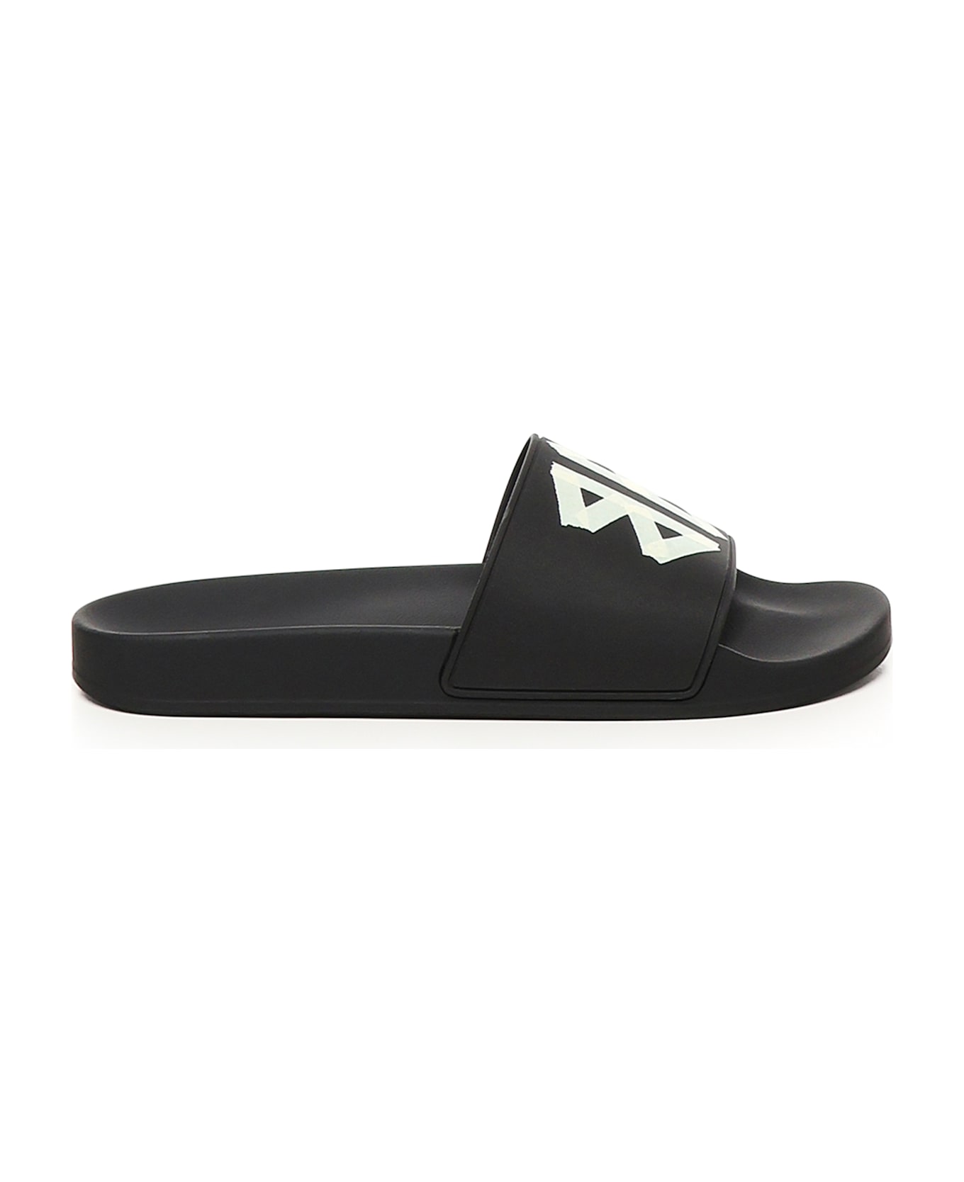 Balenciaga Slide Pool In Rubber - Black