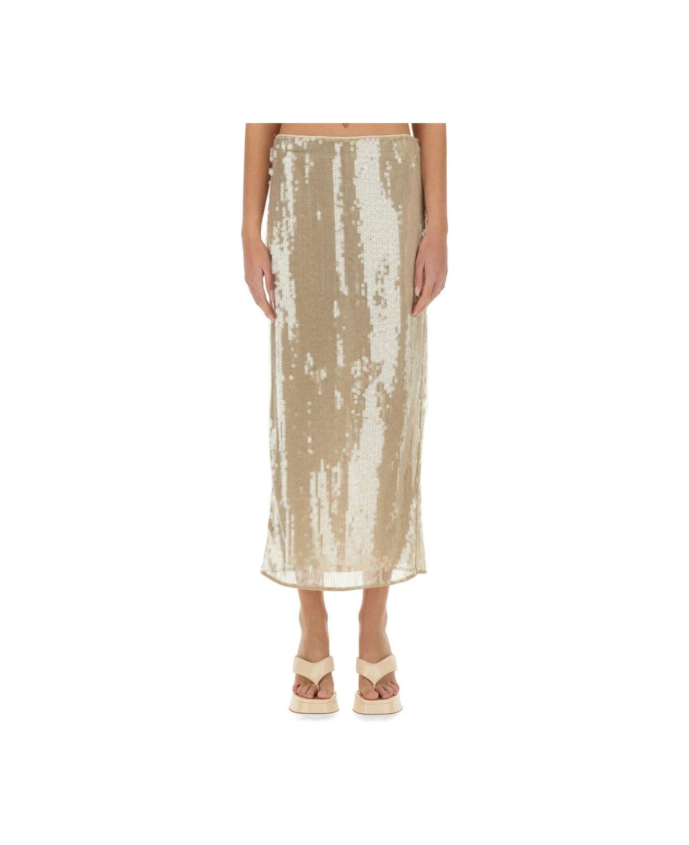 STAUD Casey Skirt - Avorio