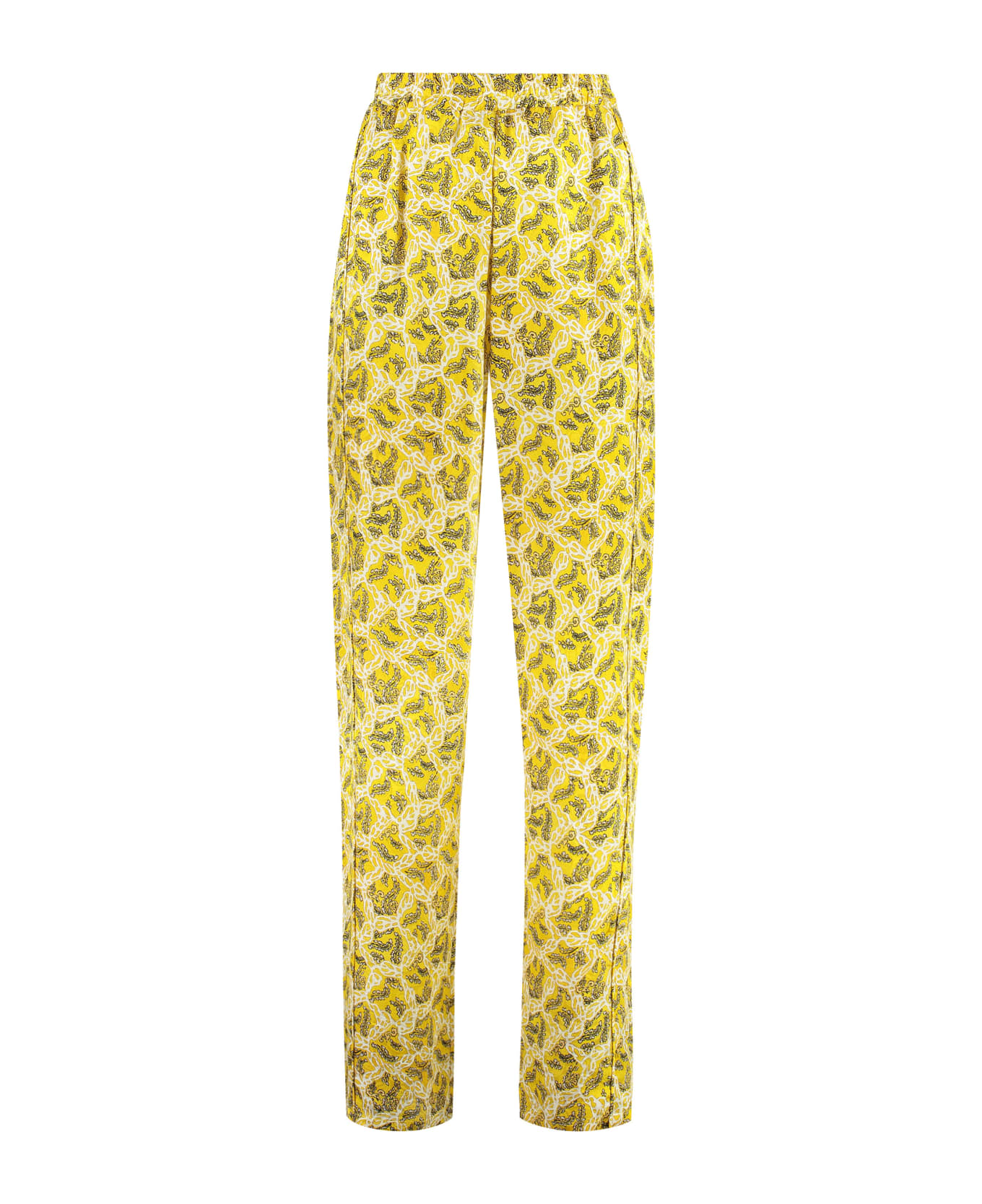 Isabel Marant Piera Printed High-rise Trousers - Yellow ボトムス