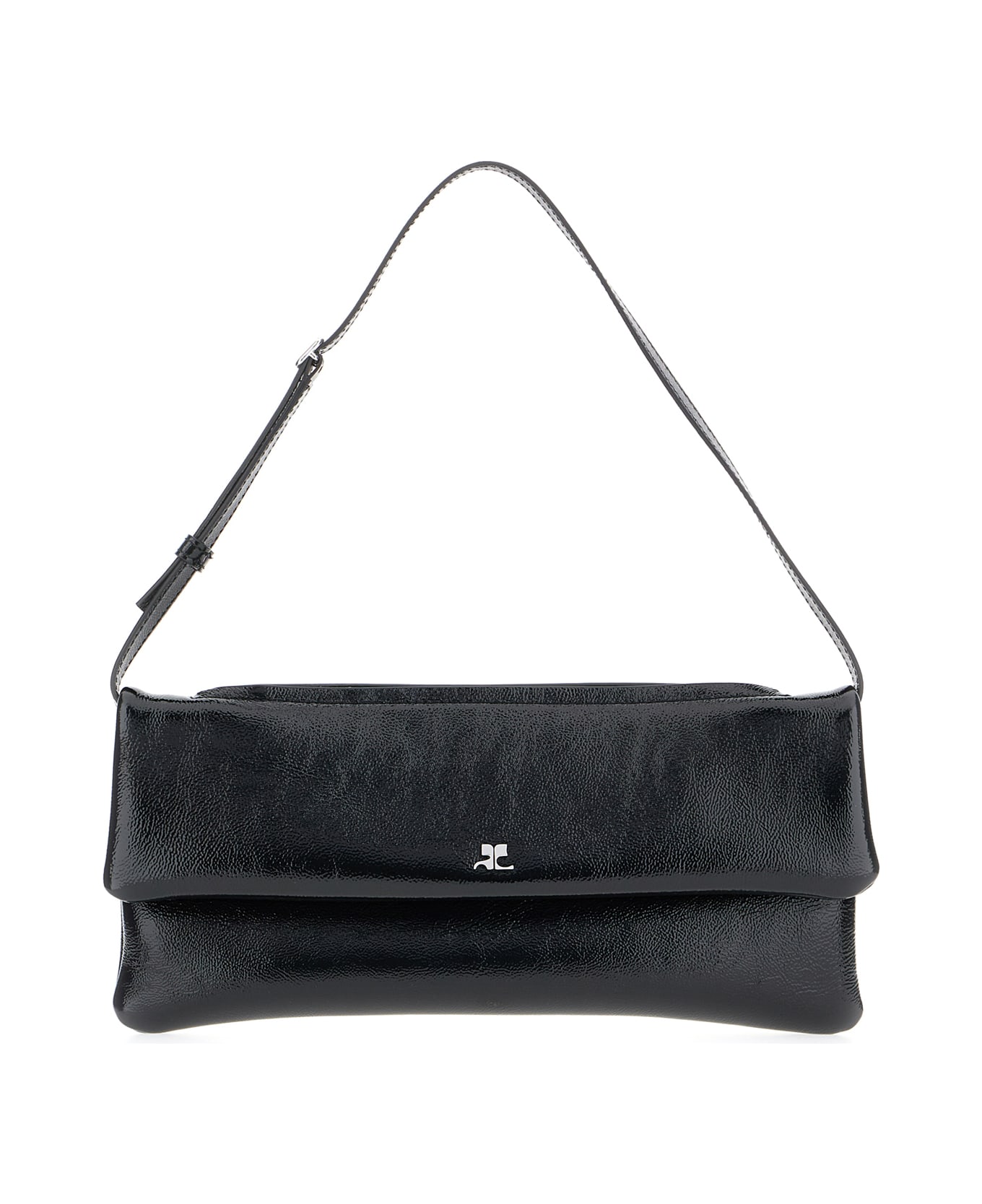 Courrèges Black Leather Handbag - Black