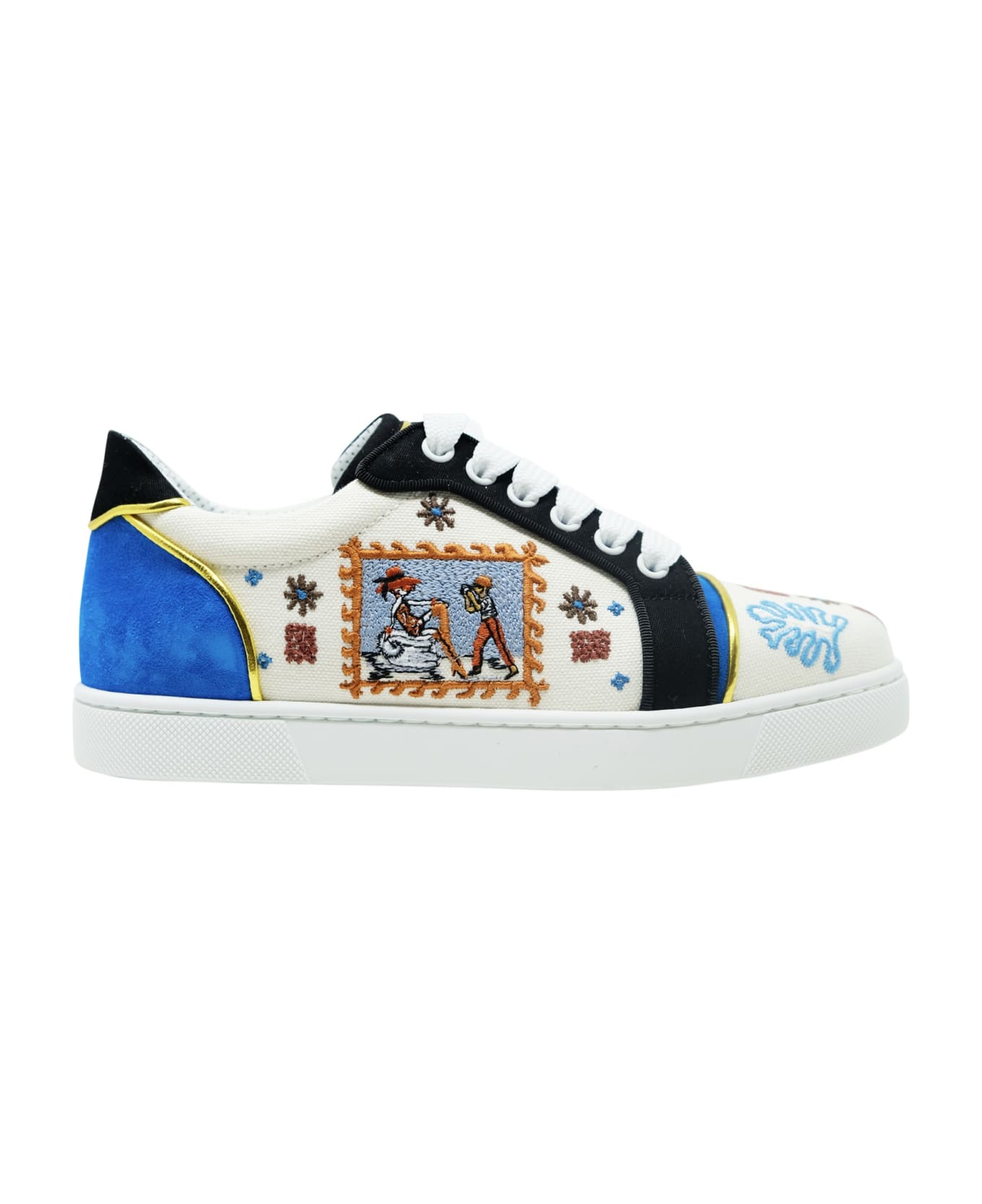 Christian Louboutin 3220060 Cma3 Multi Leather Olona Brodee Vieira Sneakers - MULTICOLOR スニーカー