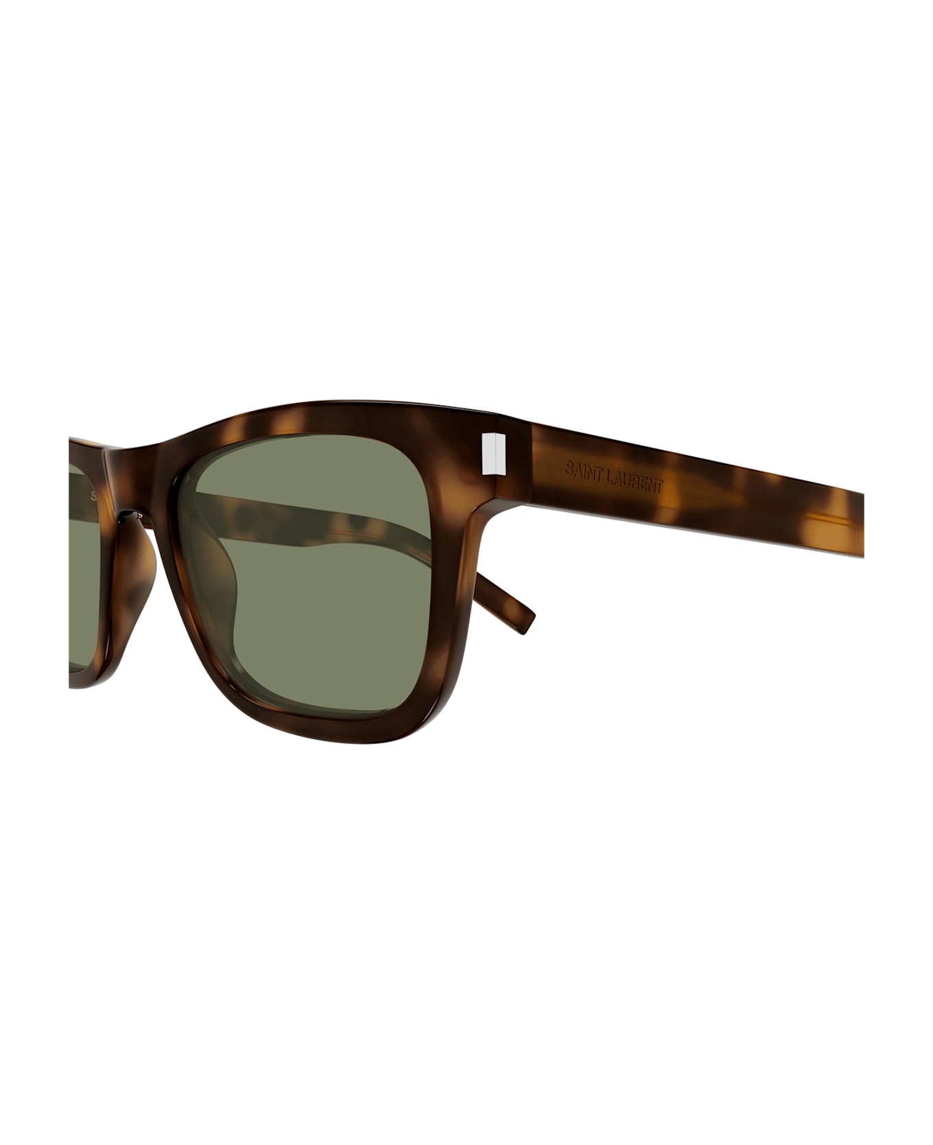 Saint Laurent Sl 819-003 - Havana / Green Lens Sunglasses - Havana