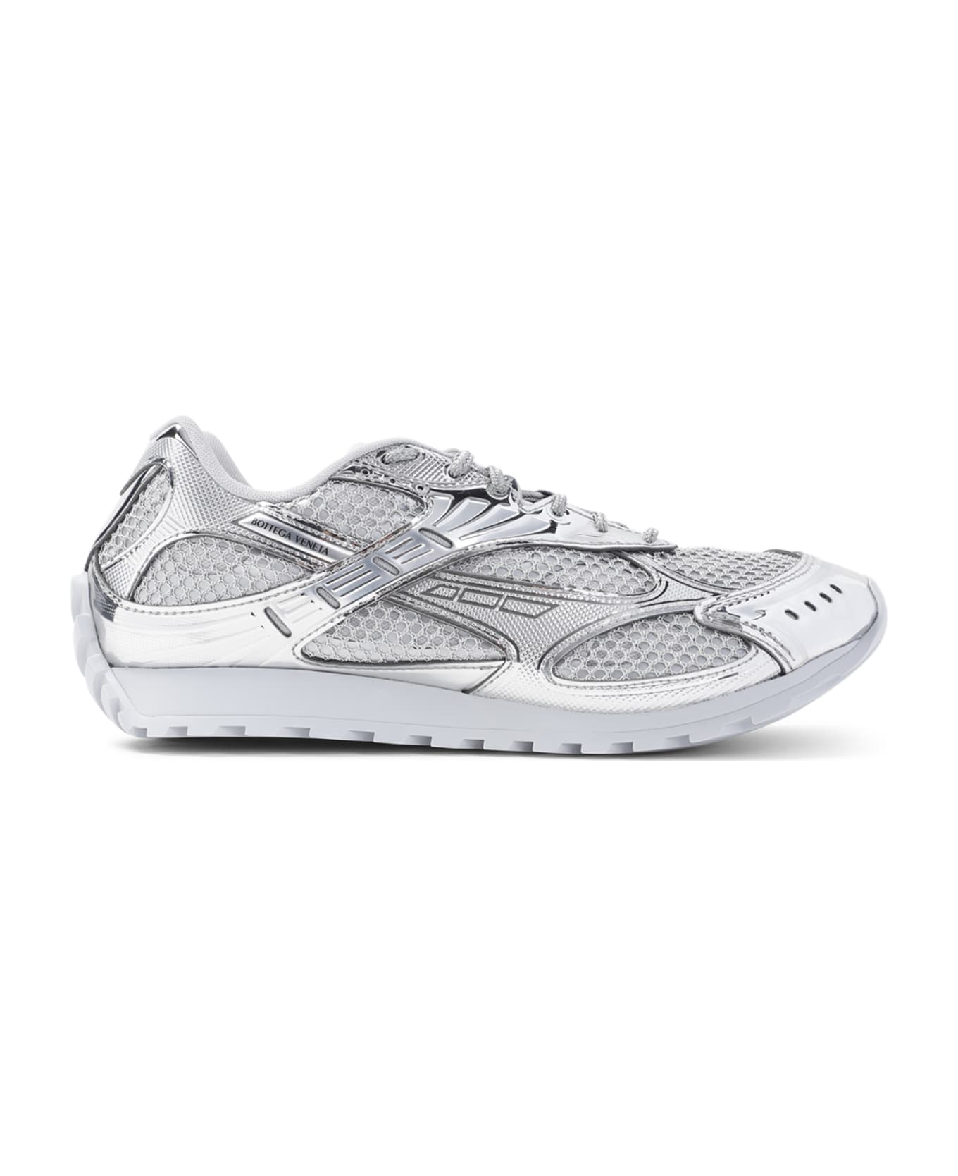 Bottega Veneta Orbit Running Sneakers - Silver