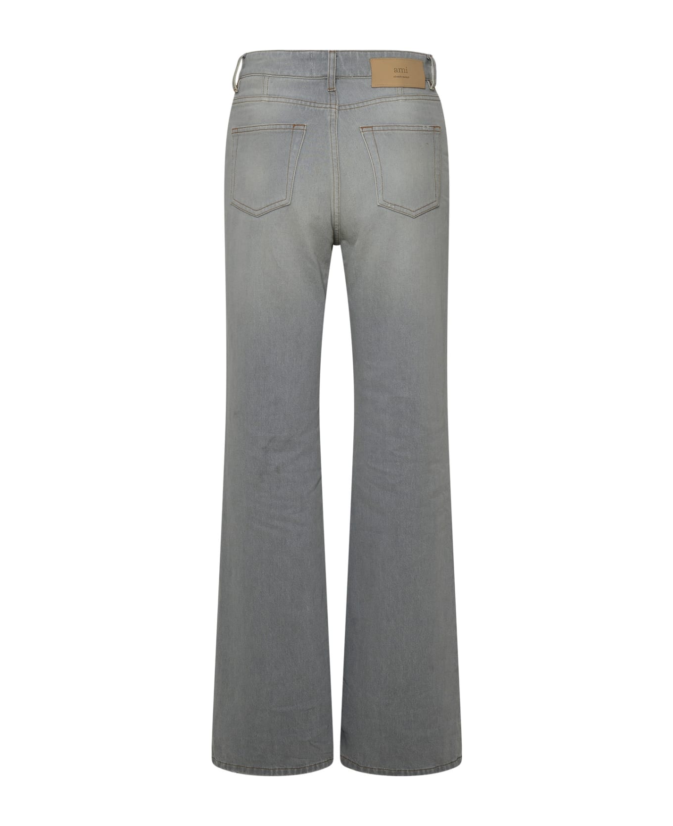 Ami Alexandre Mattiussi Grey Cotton Jeans - Grey
