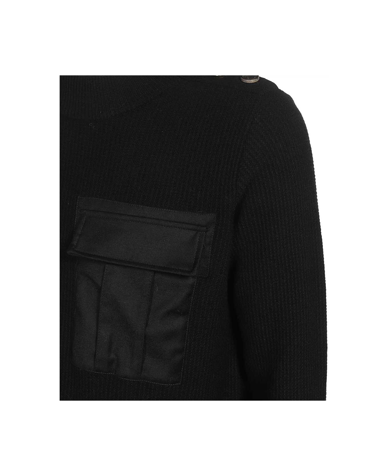 Dondup Long Sleeve Sweater - black